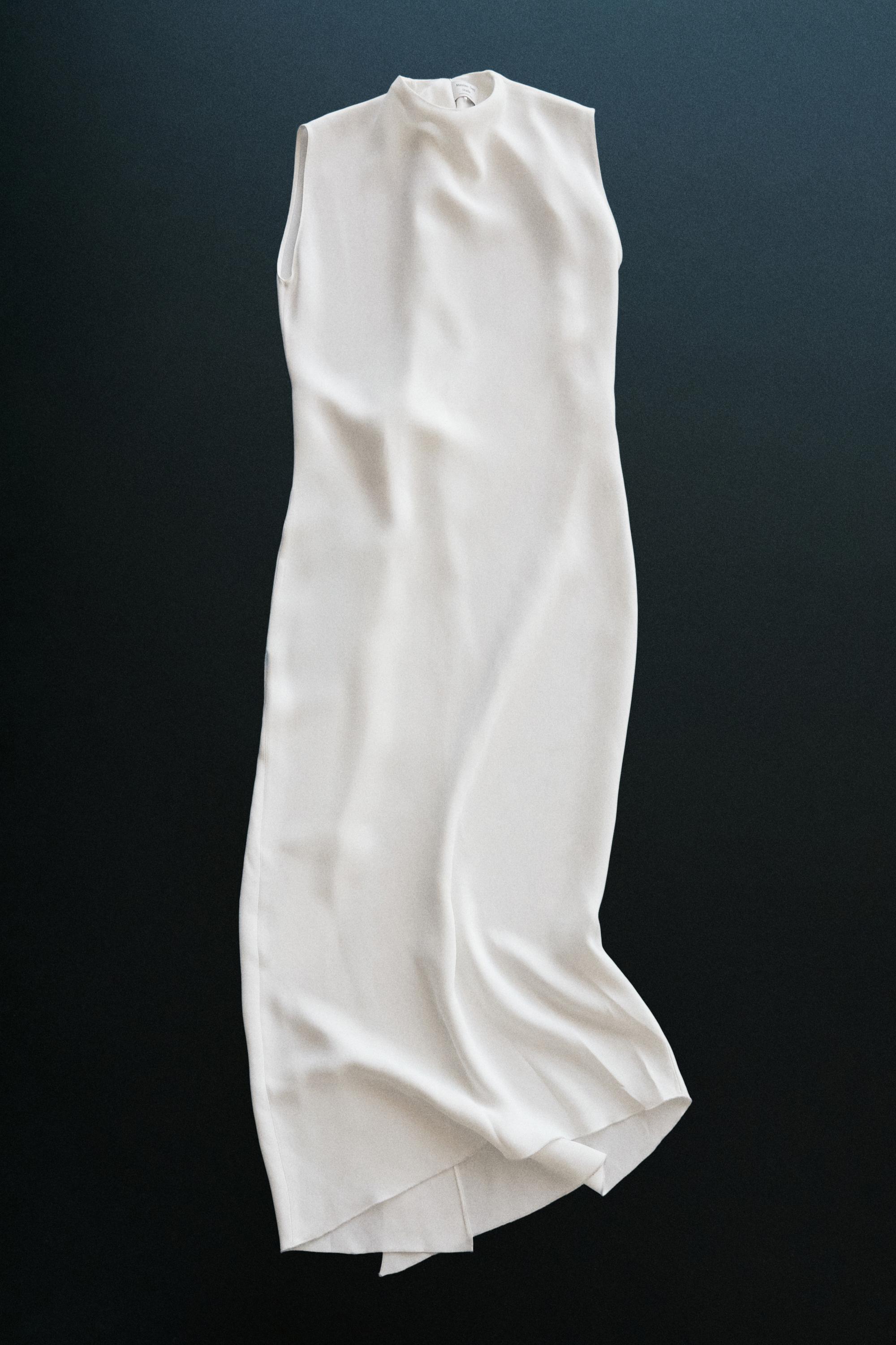 Midi dress with back detail - STUDIO — CREAM