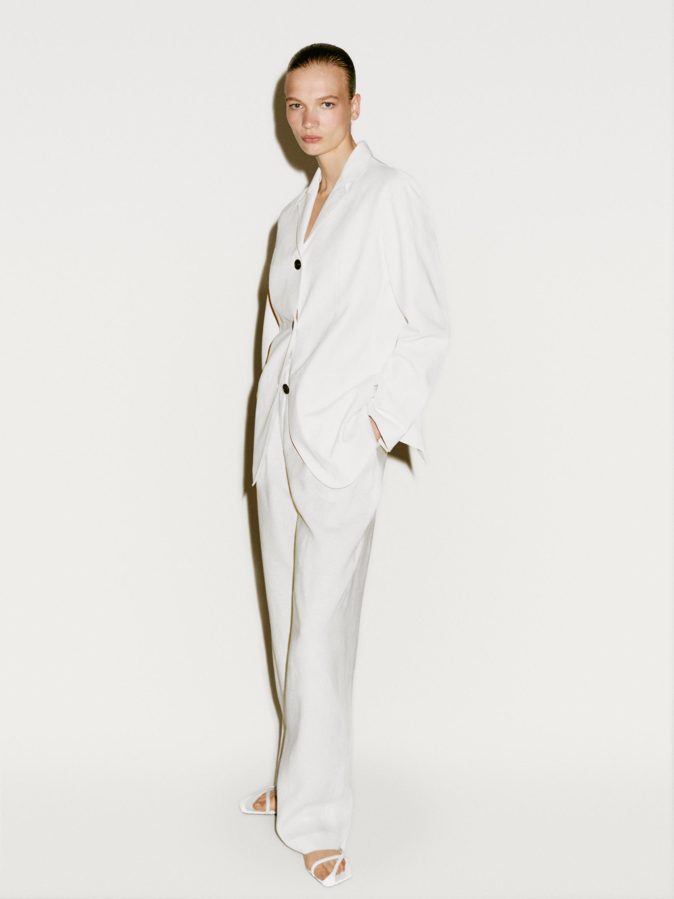 Long suede leather blazer - Limited Edition