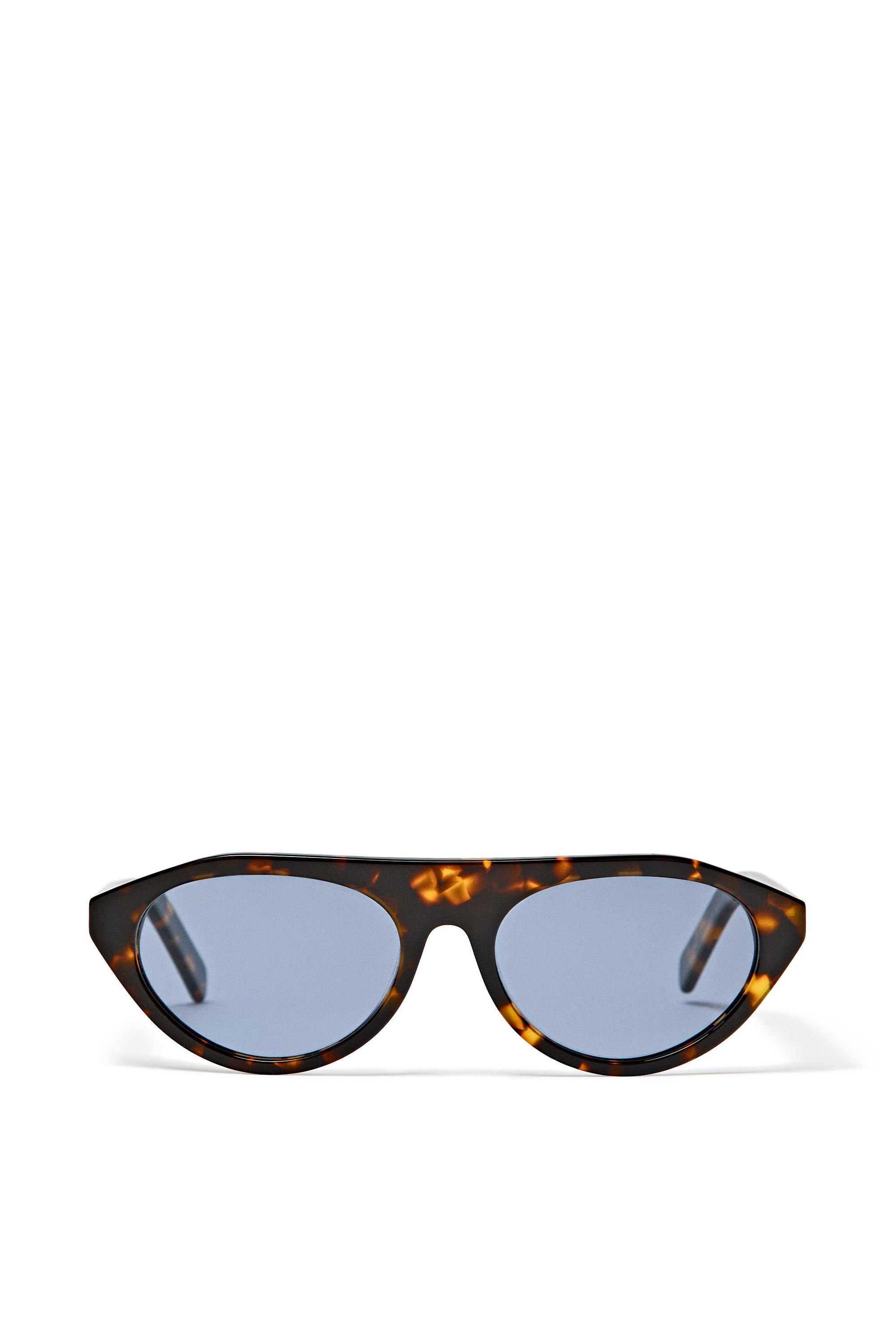Oval sunglasses — BROWN