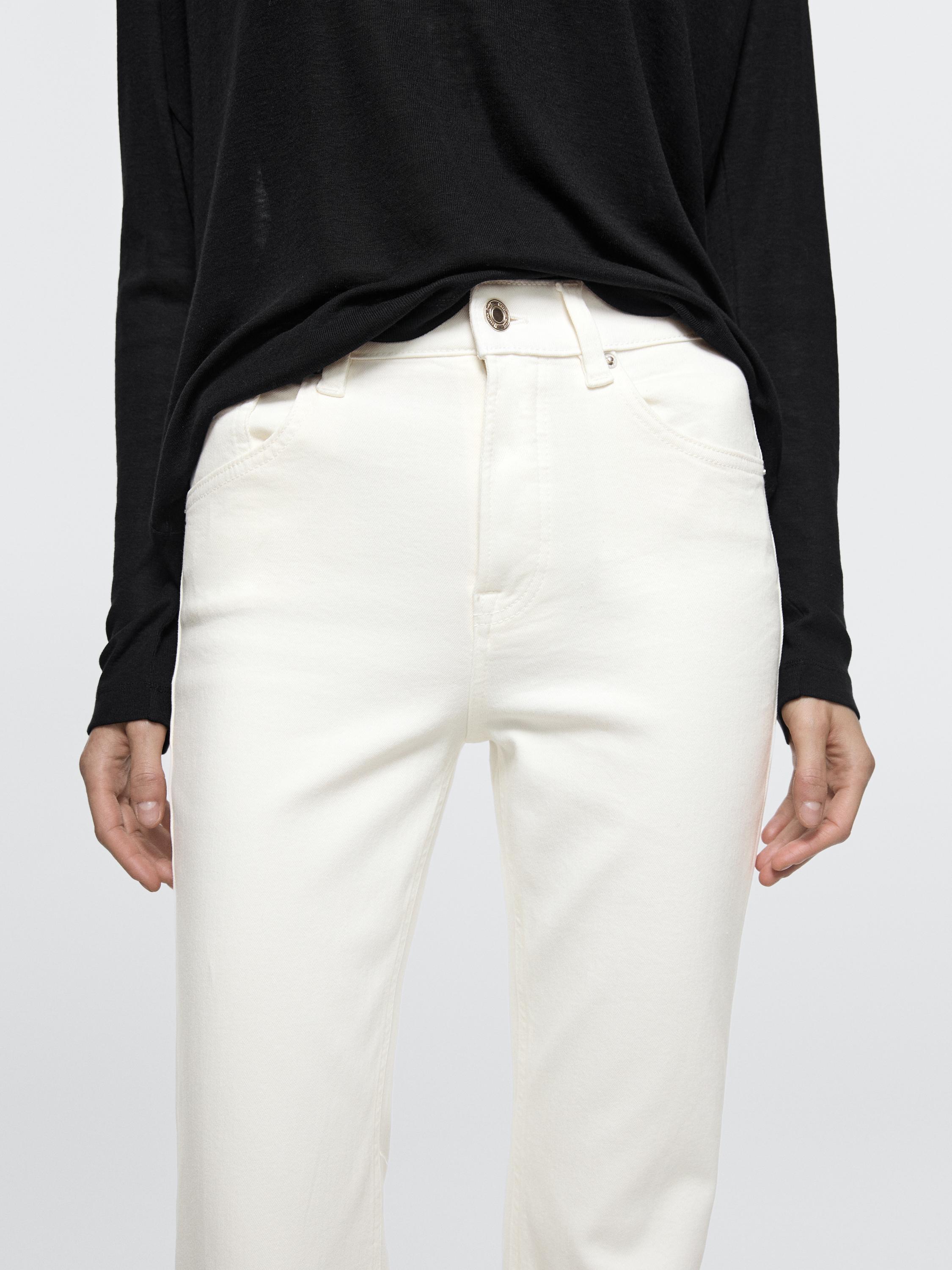 Skinny flare fit jeans — Off white
