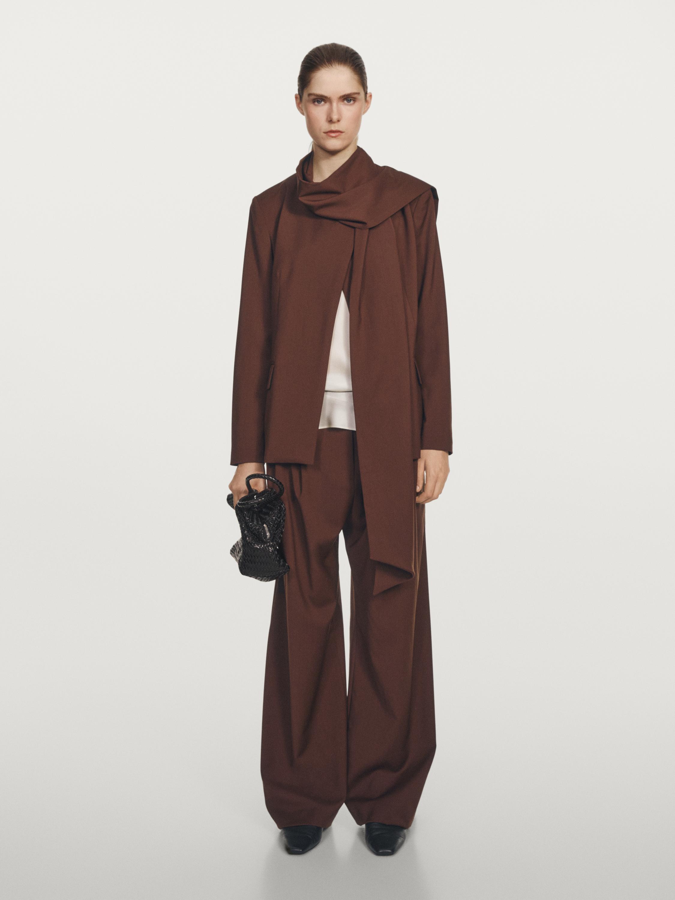 Σακάκι κάπα με φουλάρι - Studio