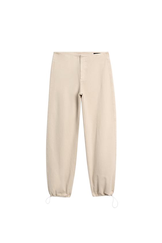 Relaxed parachute pantolon