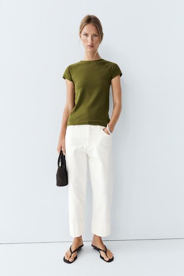 Short Sleeve Raglan T-Shirt — KHAKI 8