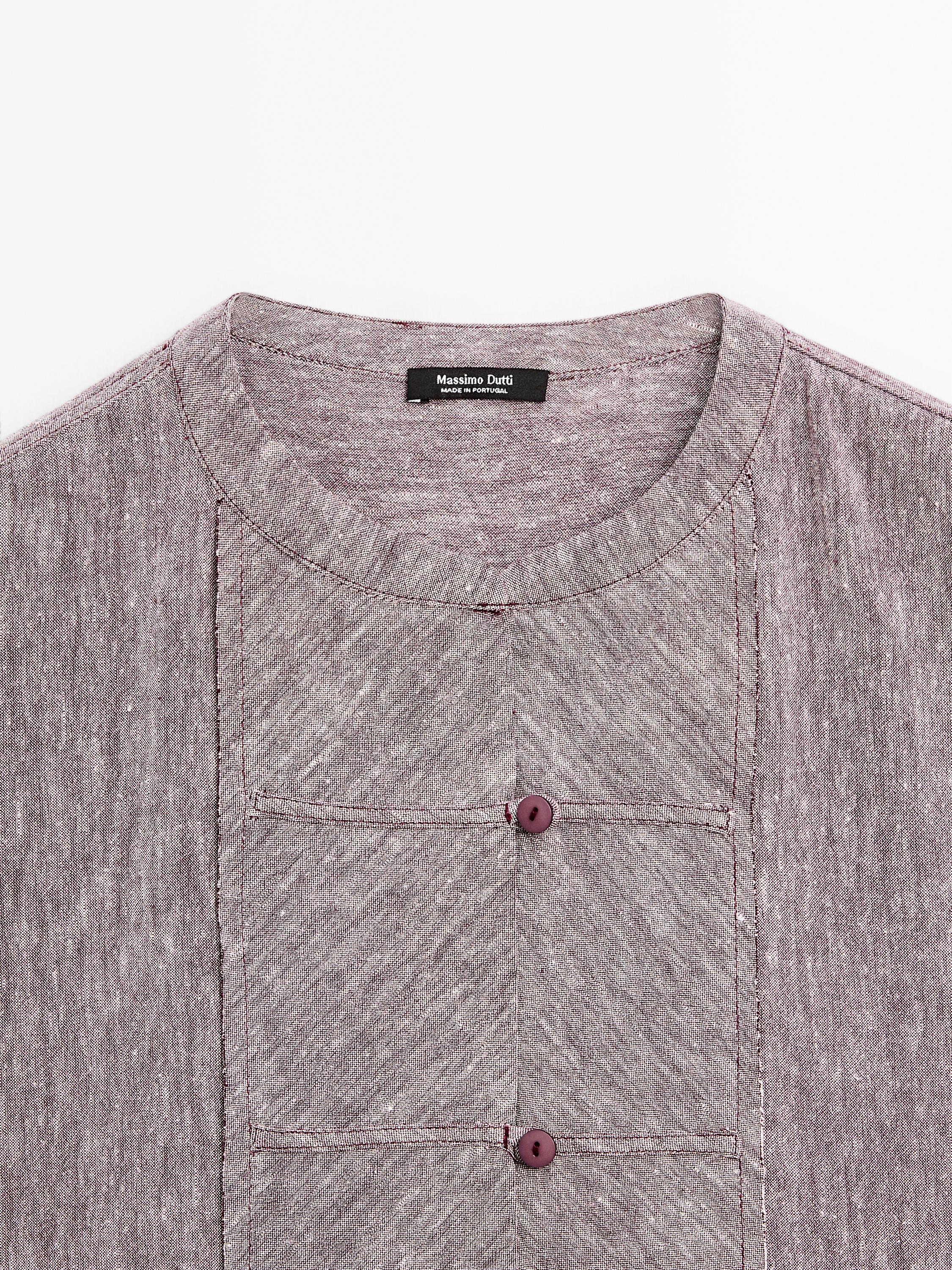 Flowing blouse with bib detail