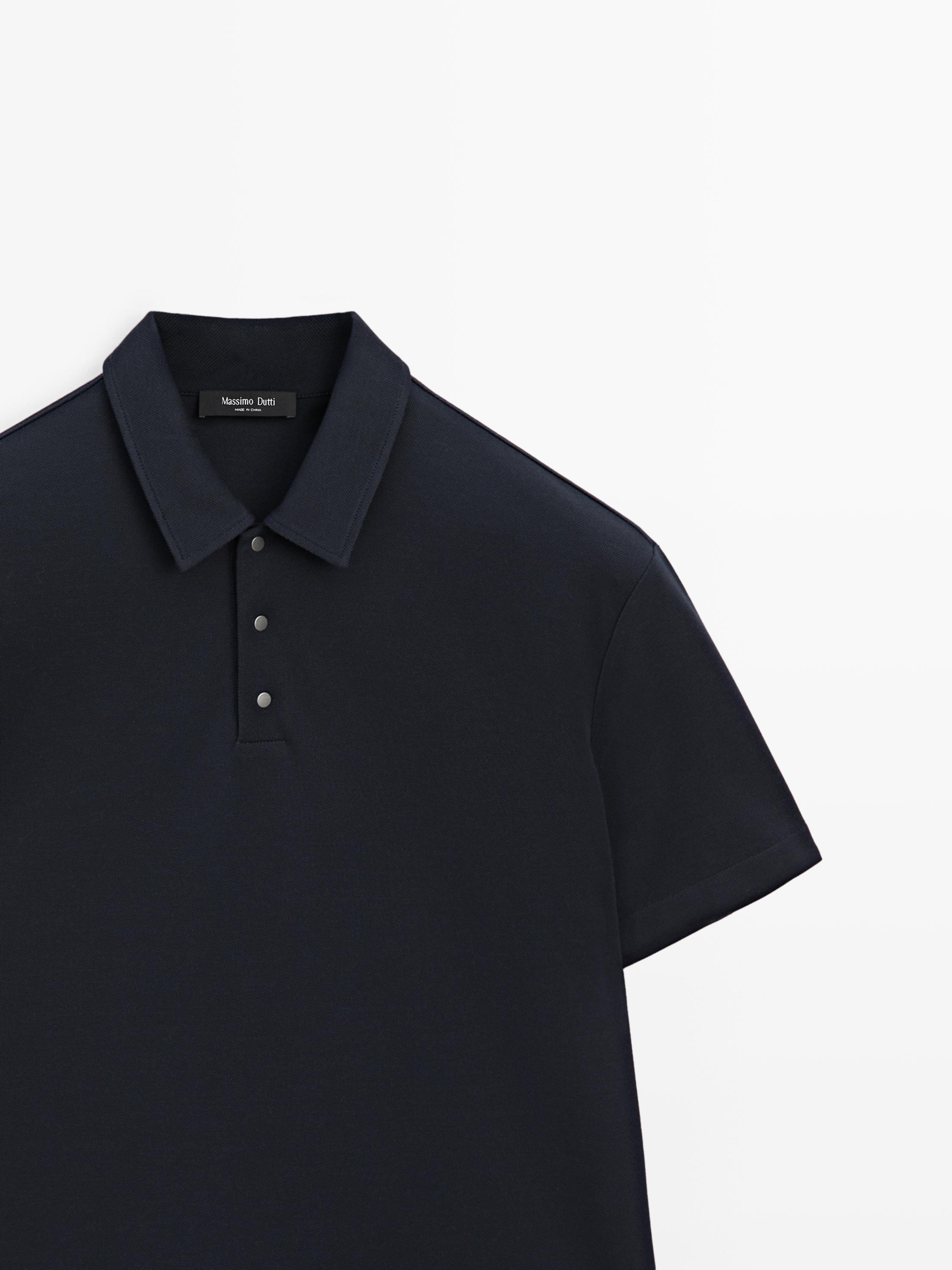 Short-sleeved polo shirt, 100% cotton