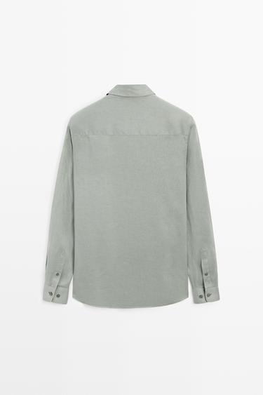 Slim fit 100% linen shirt — MOSS 6