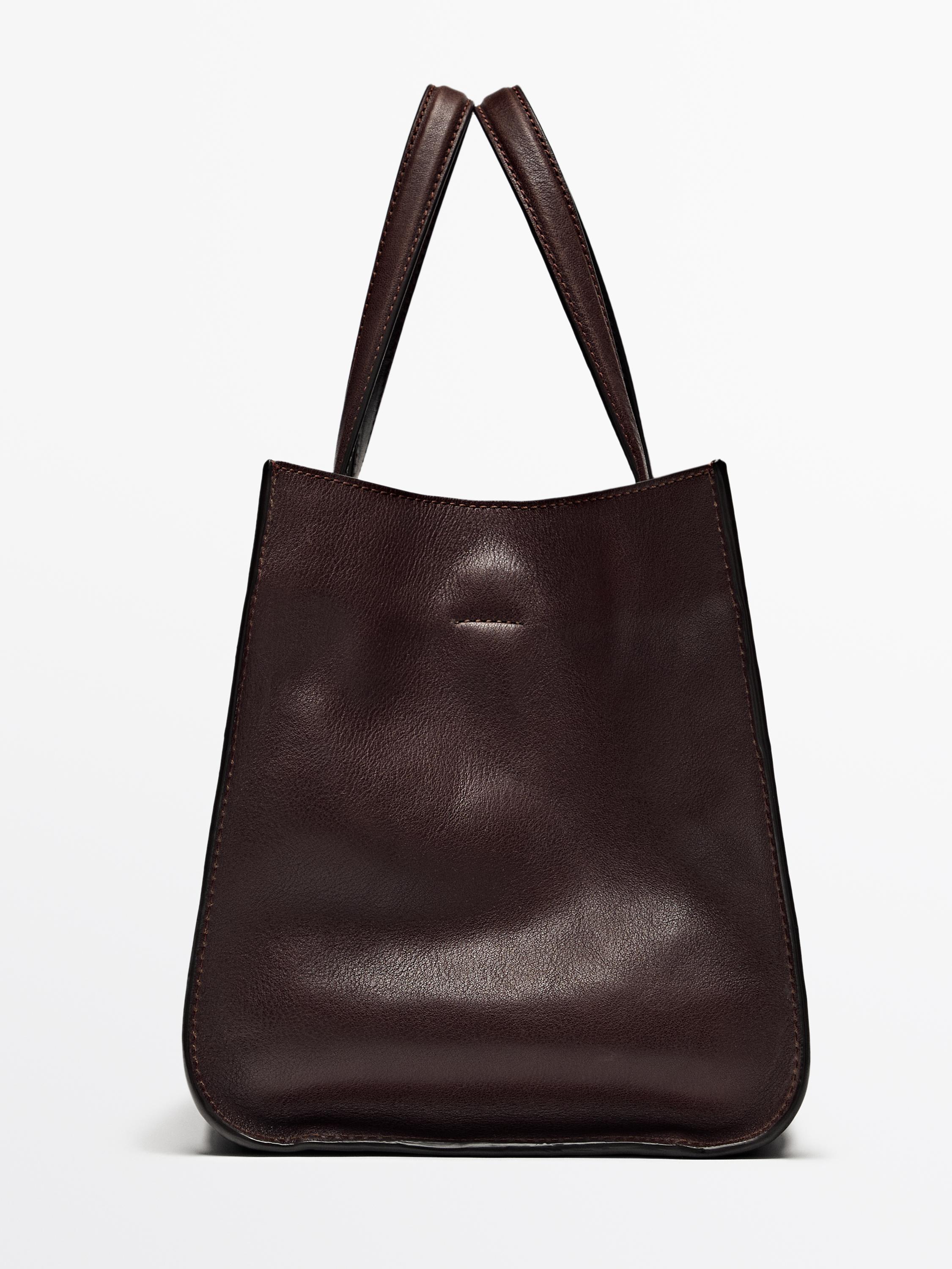Mid-size nappa leather MD ICON tote bag