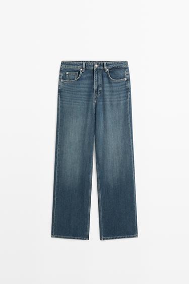Relaxed wide-leg jeans — MEDIUM BLUE 2
