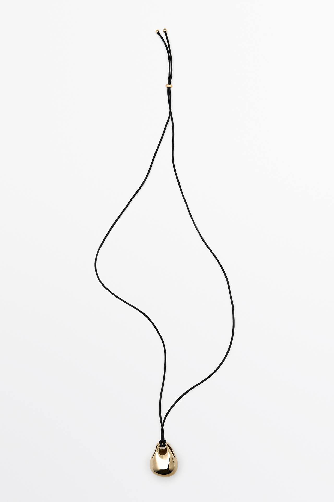 Oval bag pendant necklace — GOLDEN