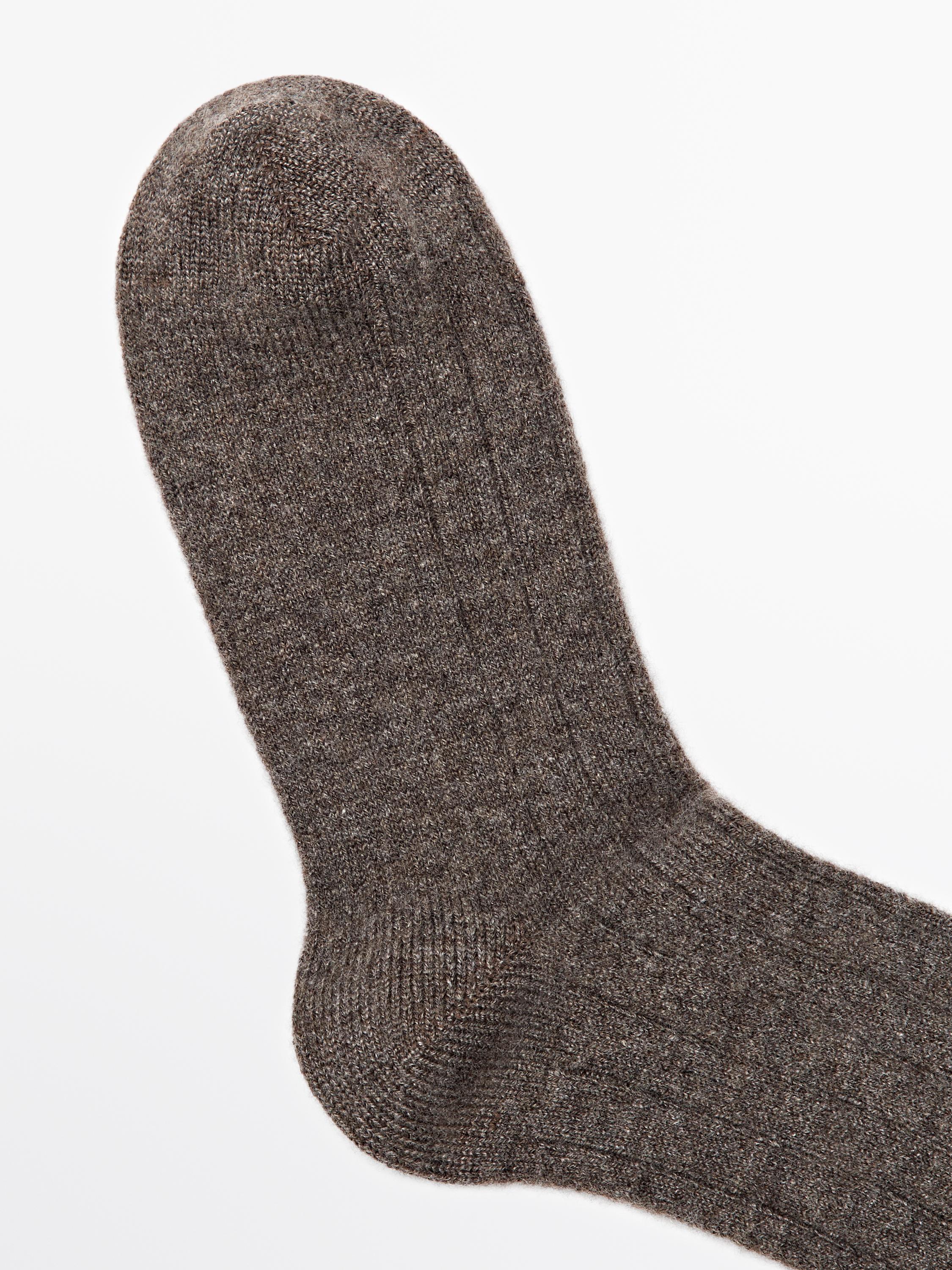 Chaussettes en cachemire mélangé