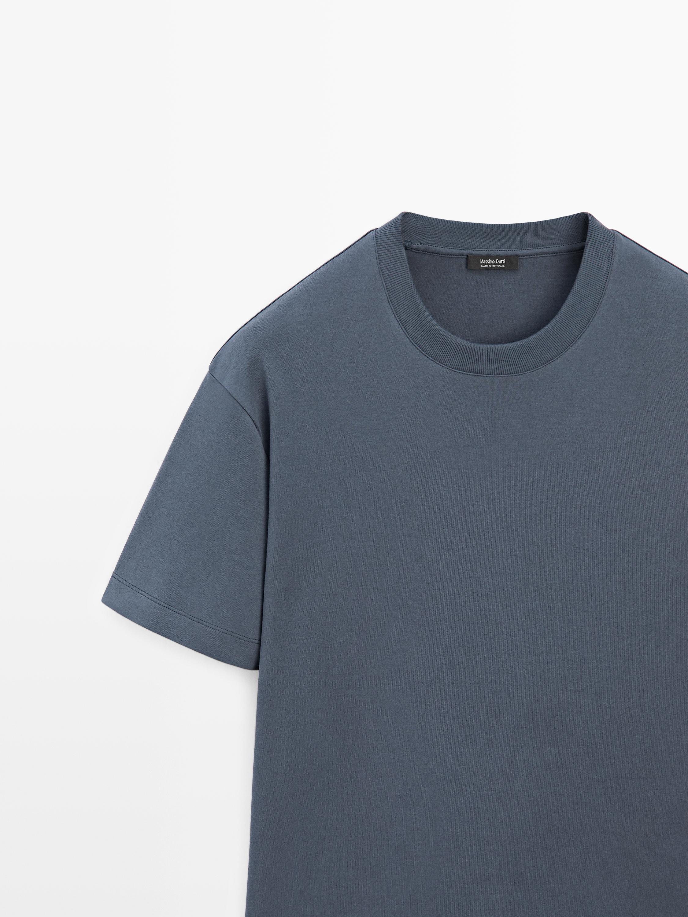 100% cotton short sleeve T-shirt — DEEP BLUE