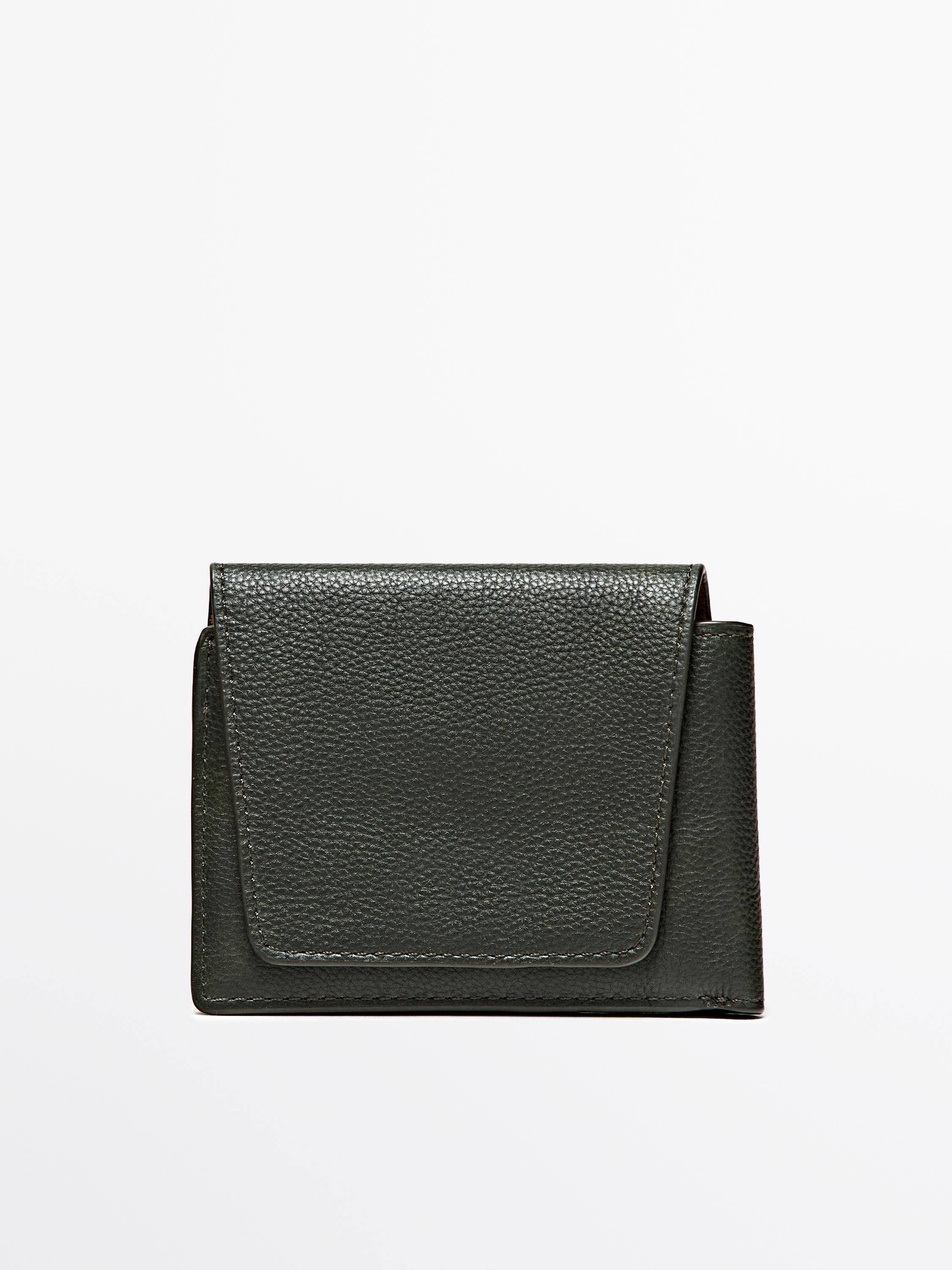 Nappa leather wallet — GREEN