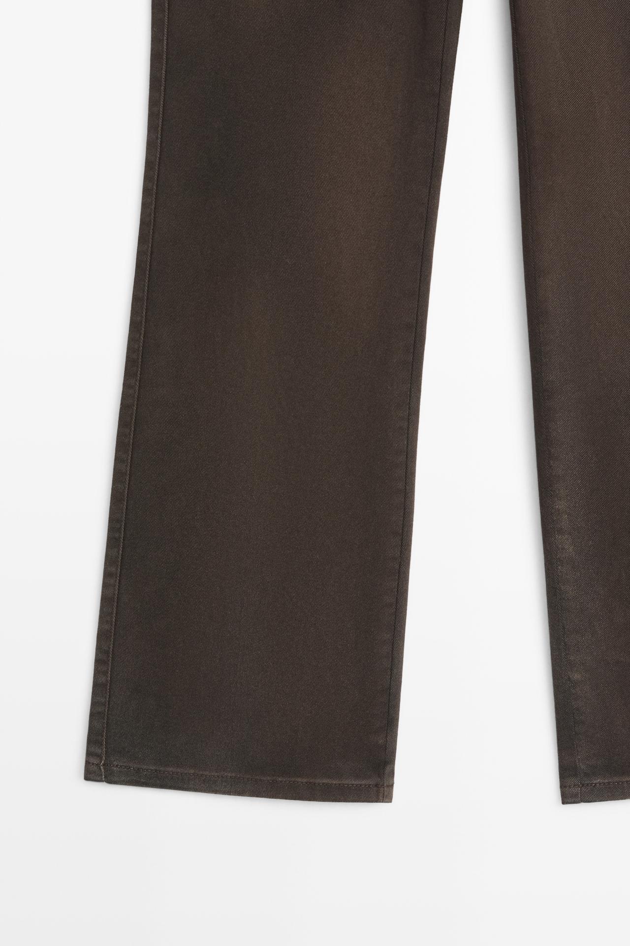 Kick flare fit pants — Chocolate
