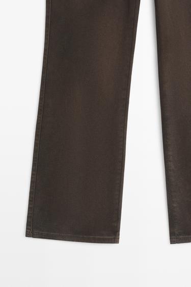 Kick flare fit pants — Chocolate 7