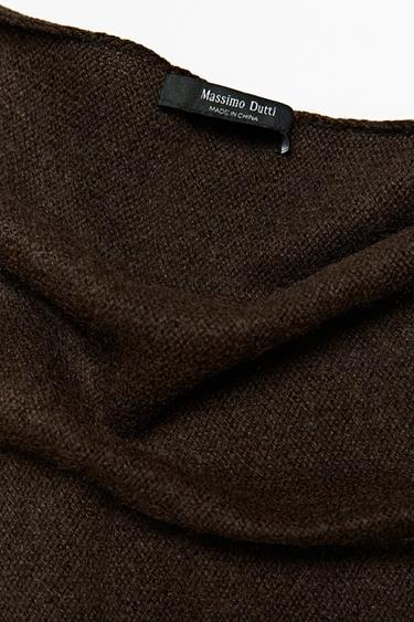 100% Cashmere Bandana — BROWN 4