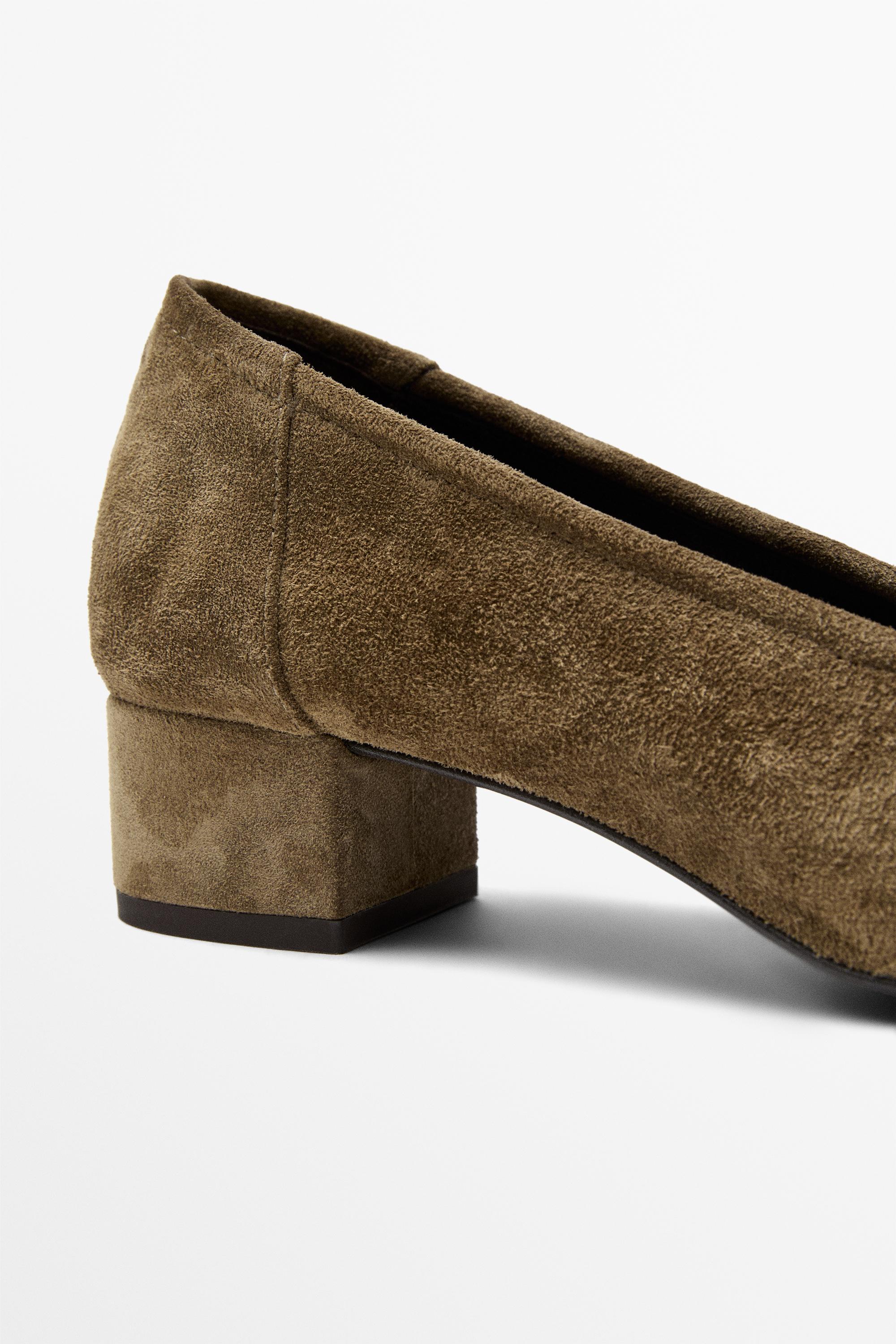 High-heel ballerinas — CAMEL