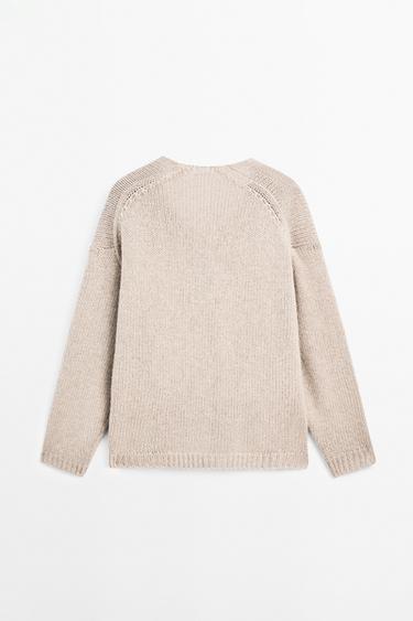 100% cashmere V-neck sweater — MINK 6