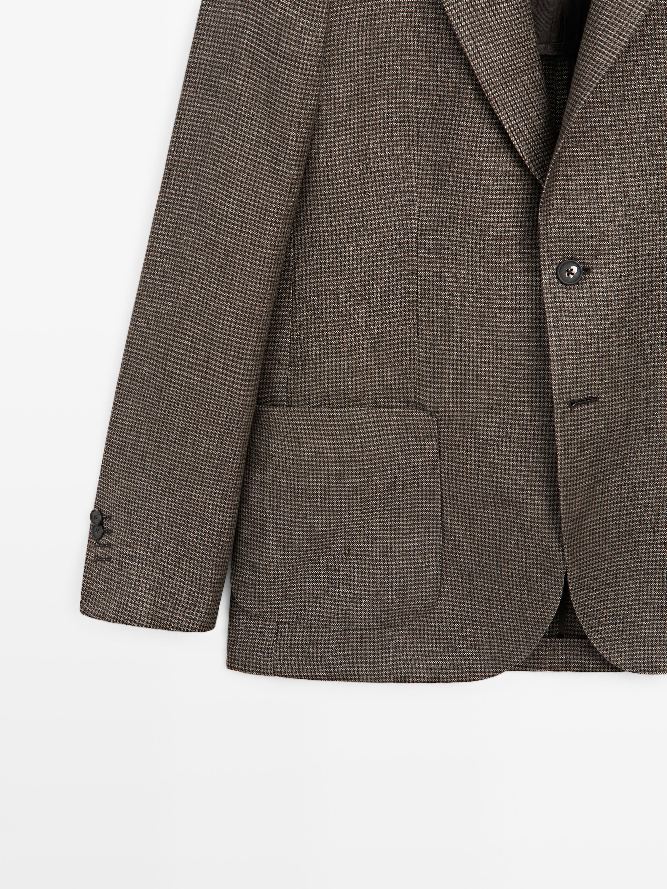 100% linen blazer with pocket details — OCHRE