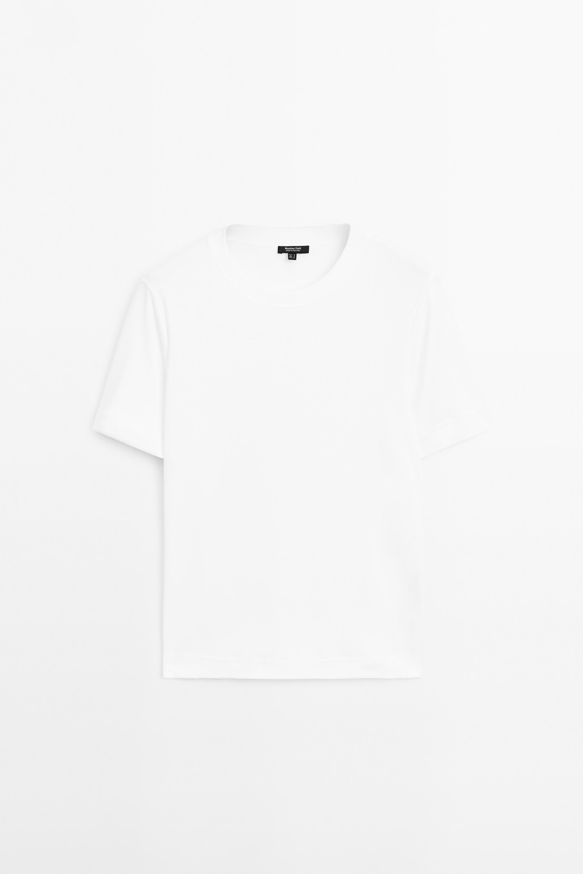 Short sleeve interlock T-shirt — Off white