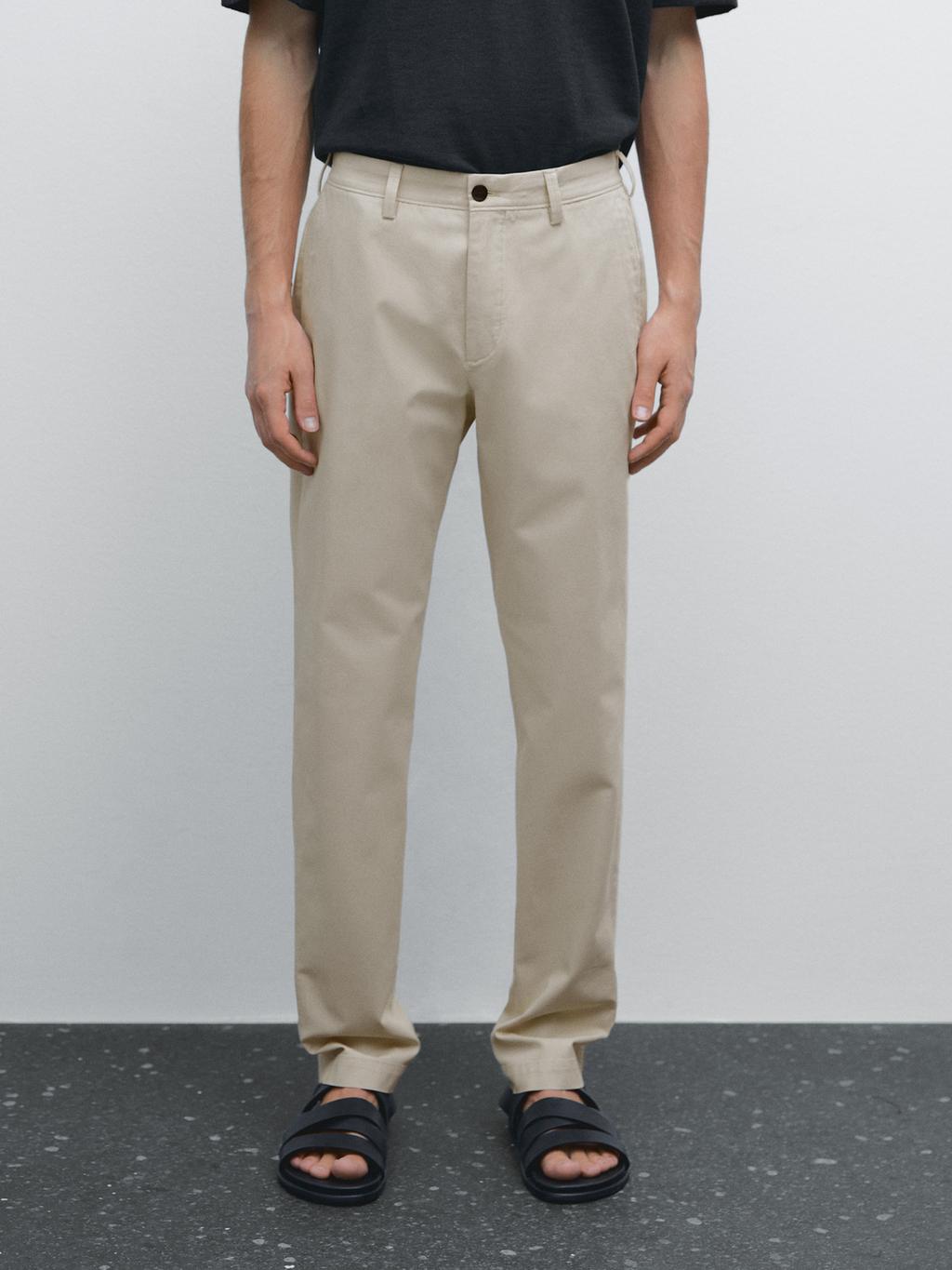 Pantalones chinos de hombre - Massimo Dutti - ES