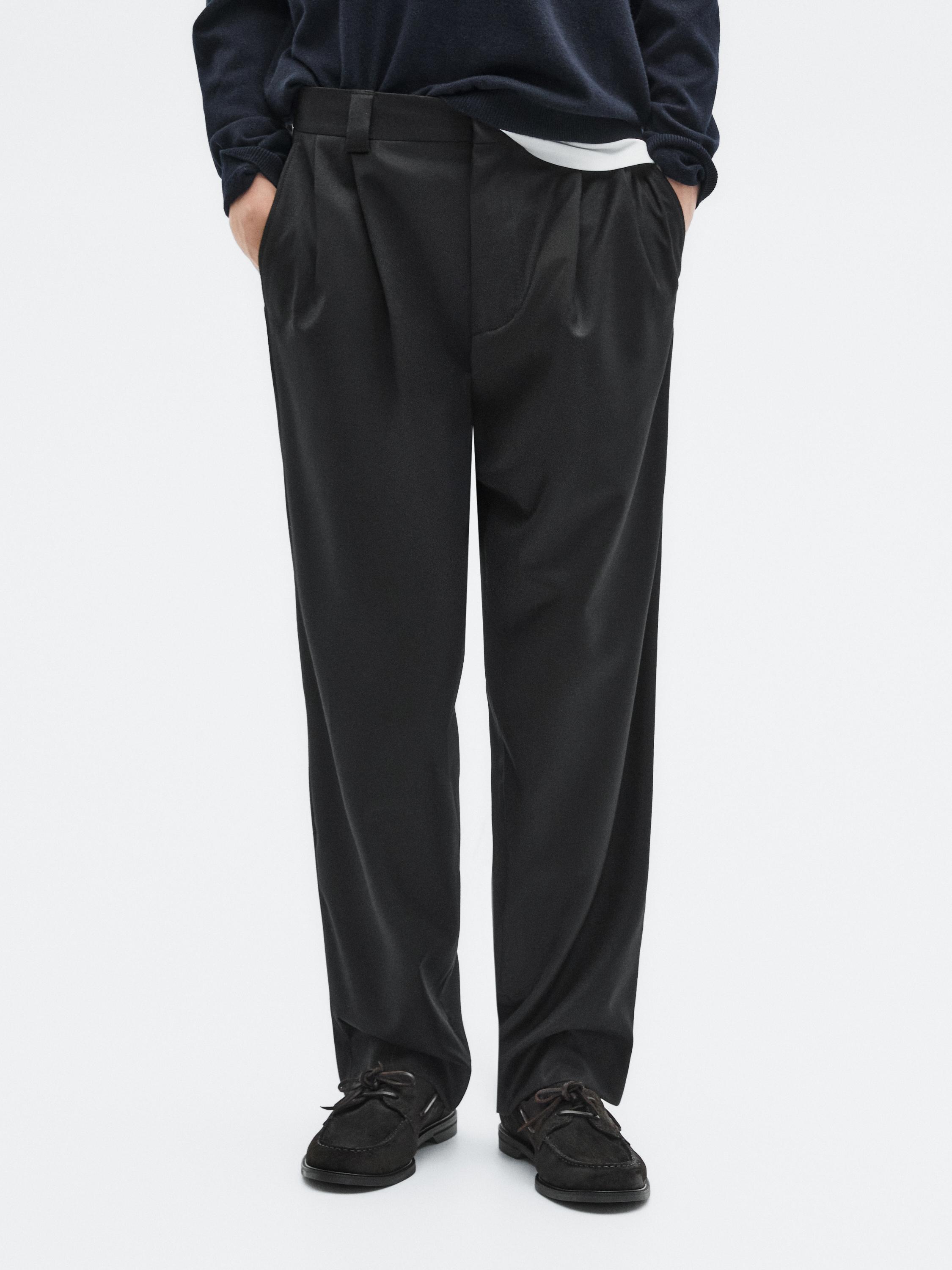 Flannel suit trousers - LIMITED