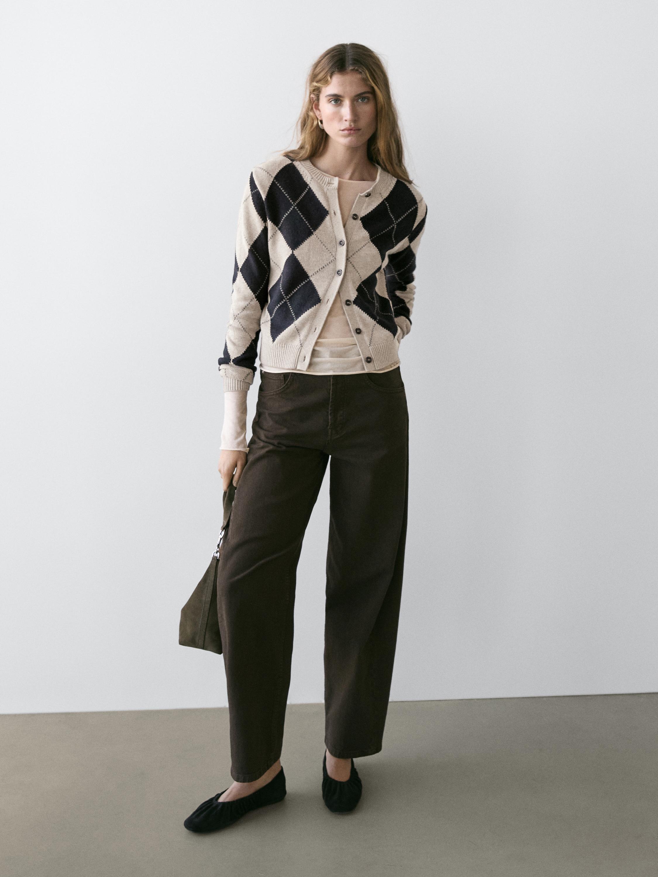 Wide-leg jeans — DARK KHAKI