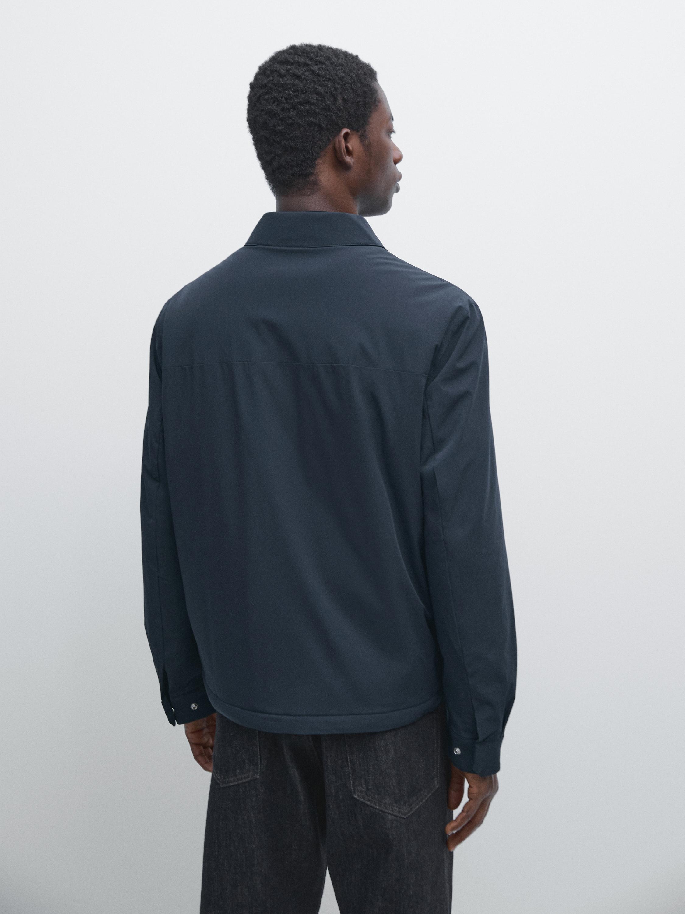 Short jacket with pocket details — NAVY BLUE
