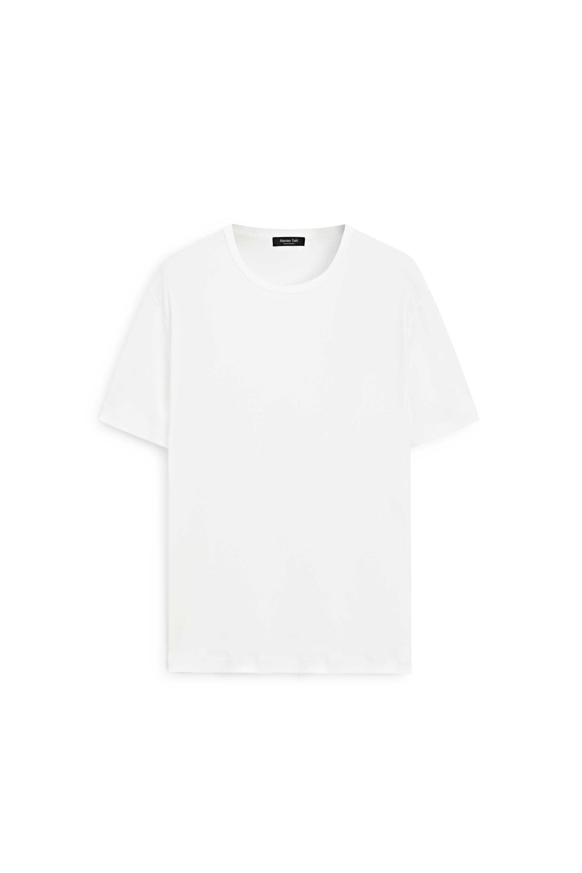 100% Cotton Short-Sleeve T-Shirt — WHITE