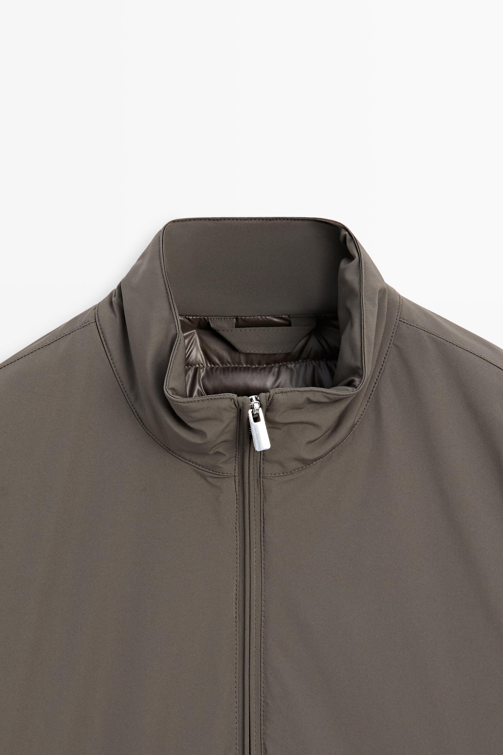 Lightweight quilted bomber jacket — KHAKI