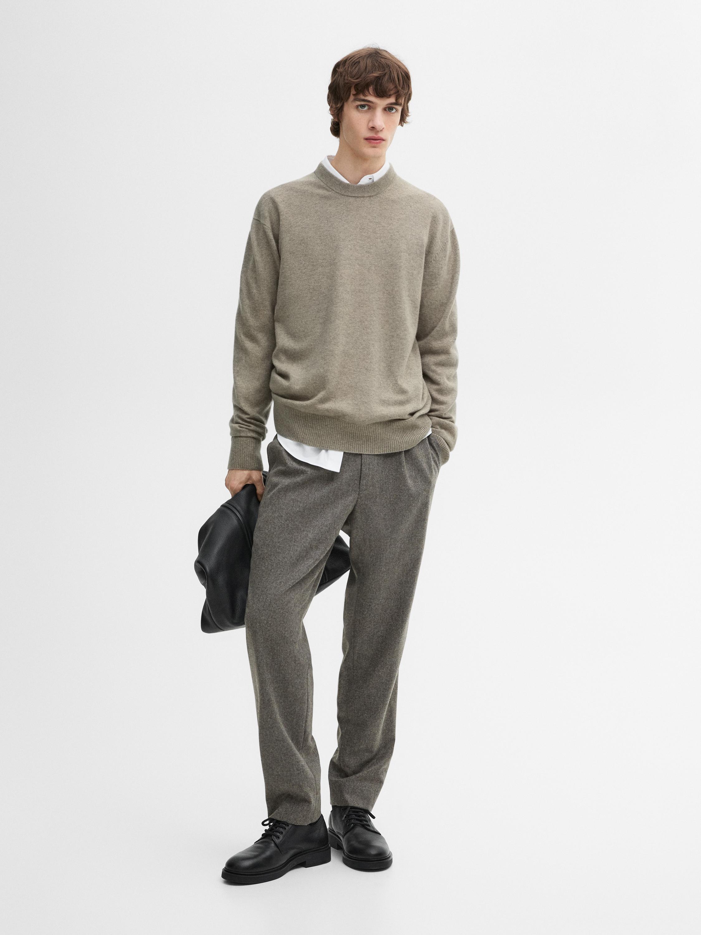 100% cashmere knit sweater