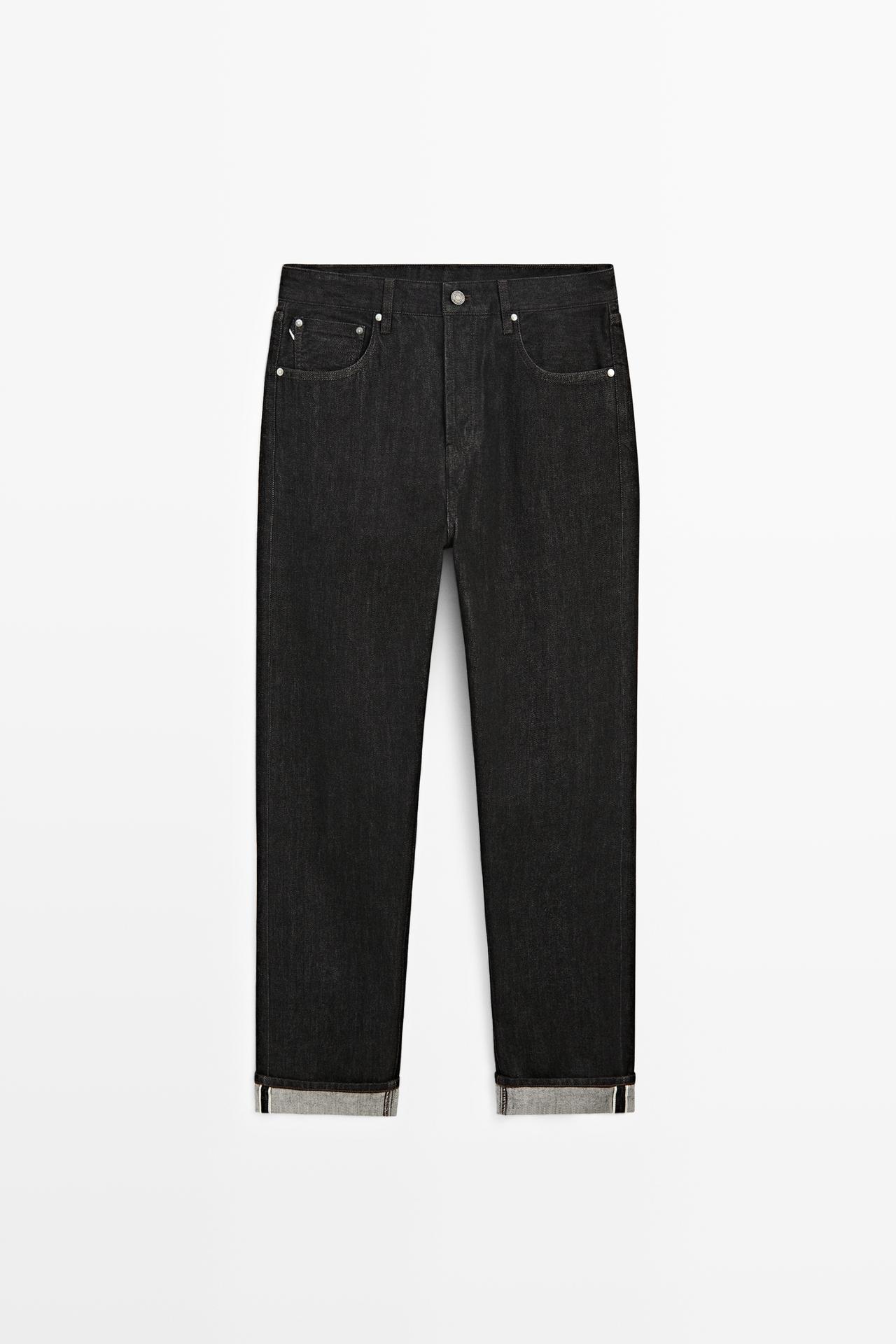 Selvedge fit jeans — BLACK