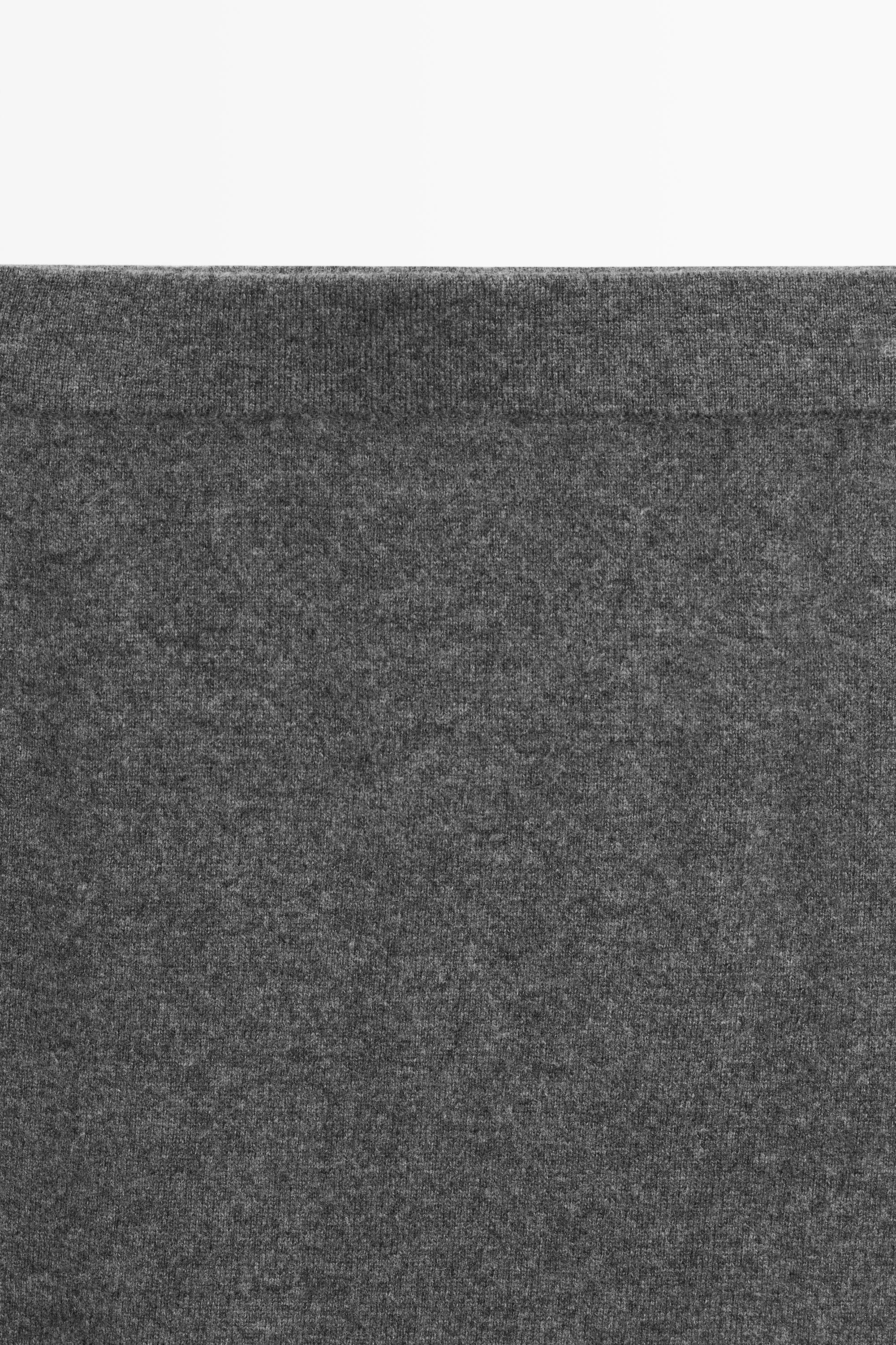 Wool blend knit co-ord skirt — MEDIUM GREY