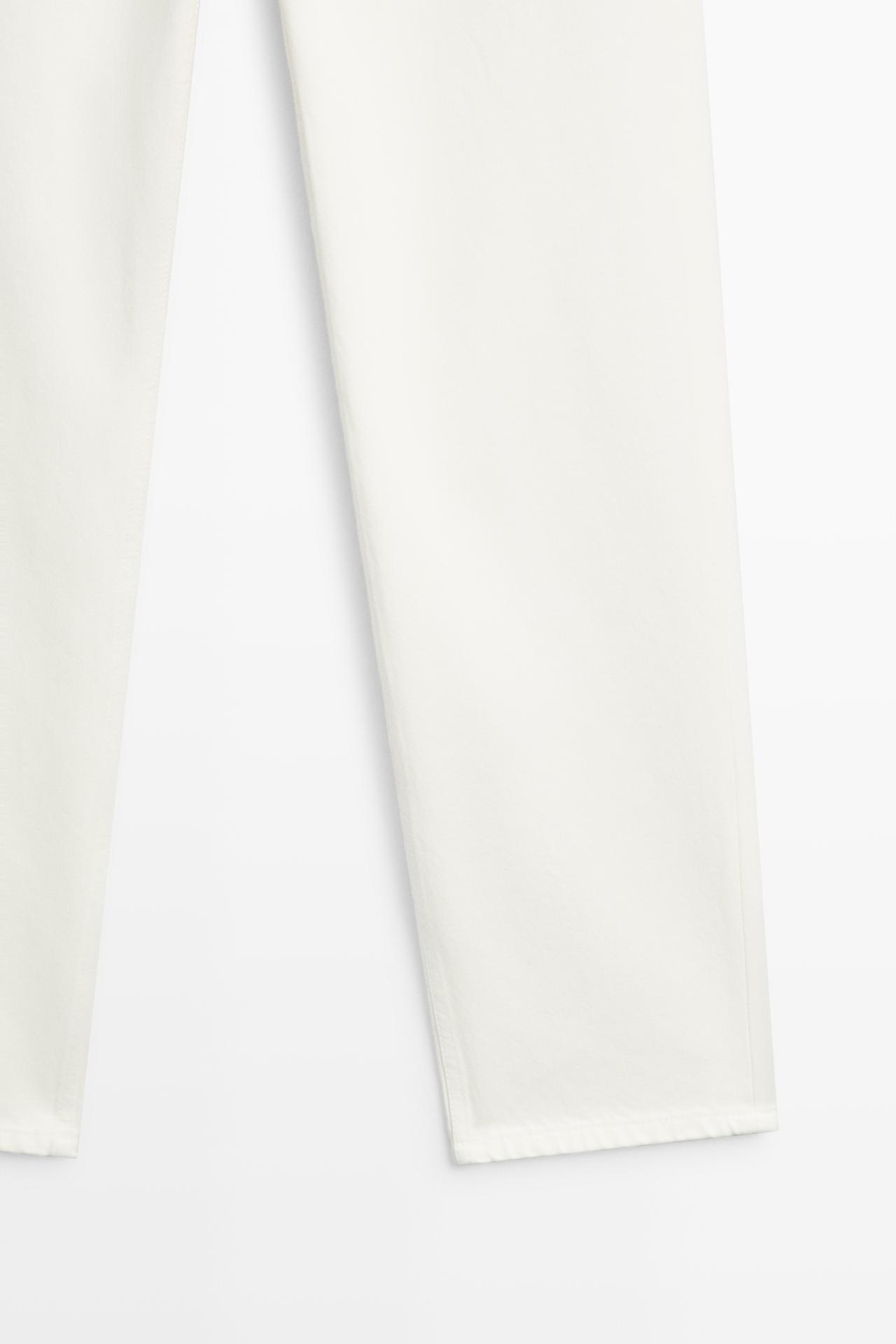 Mid-waist straight-leg jeans — Off white