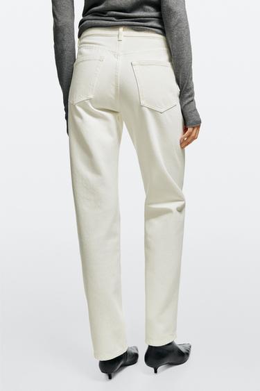 Mid-waist straight-leg jeans — Off white 5