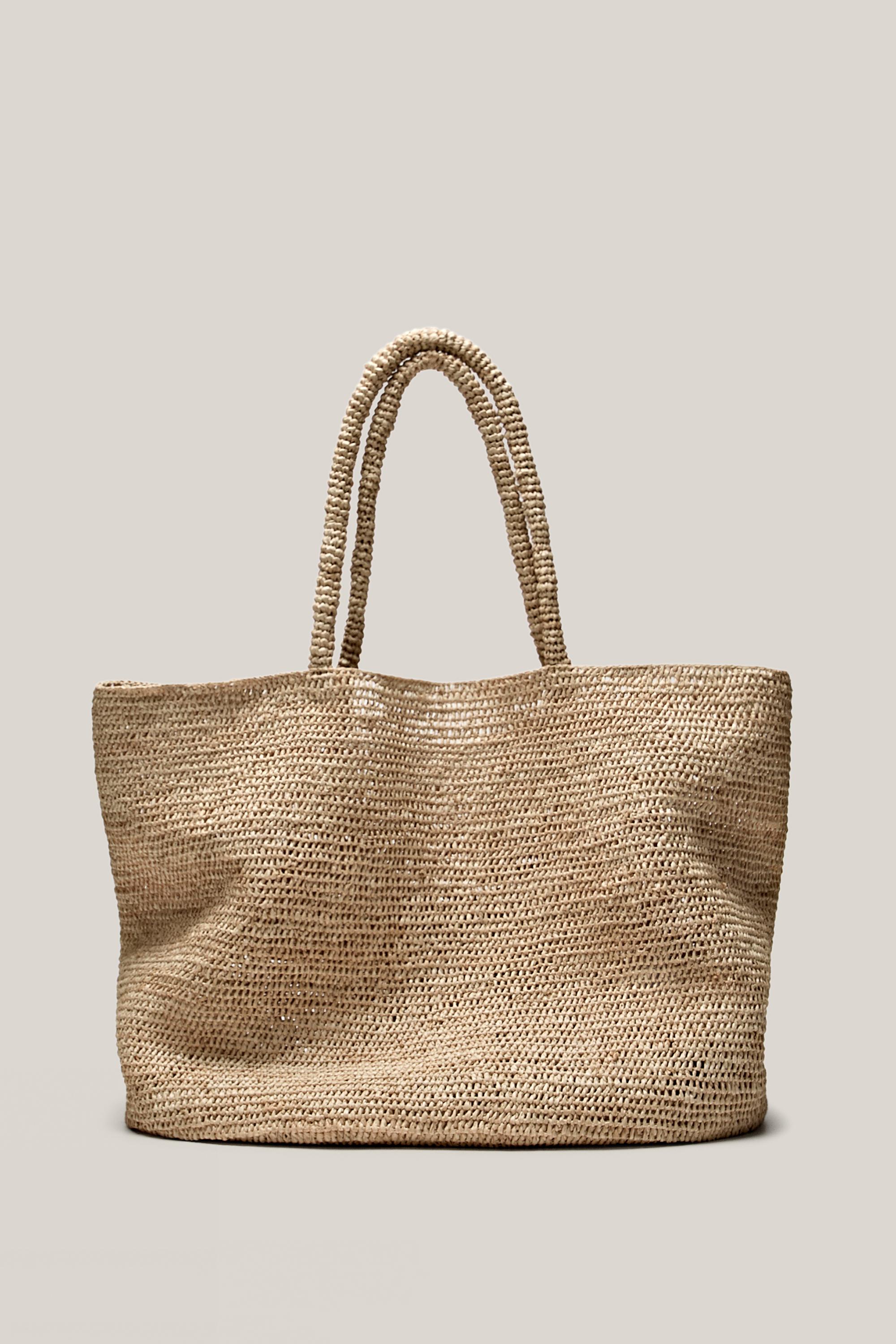 Maxi tote bag 100% raphia - ÉDITION LIMITÉE