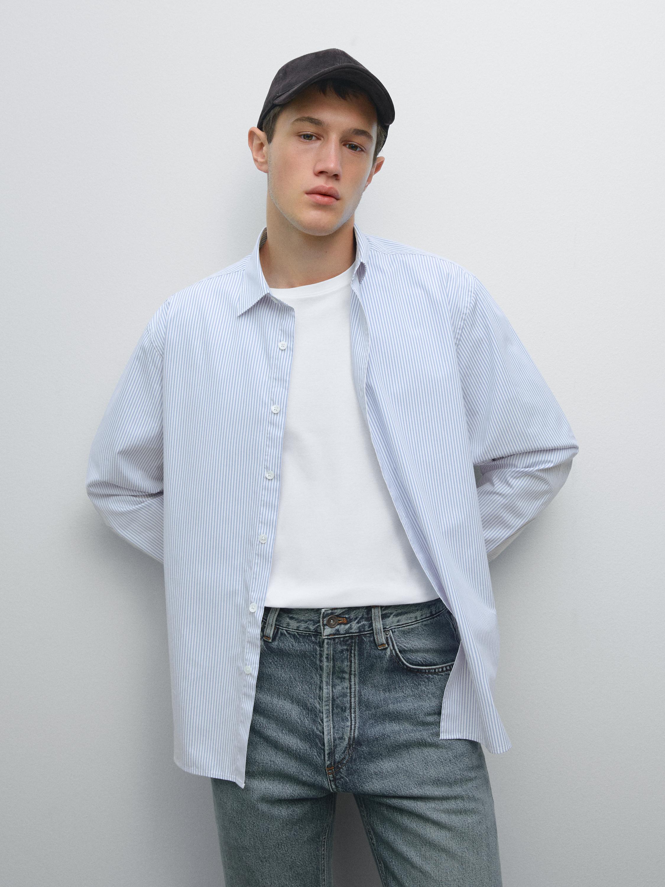 Regular-fit 100% cotton shirt