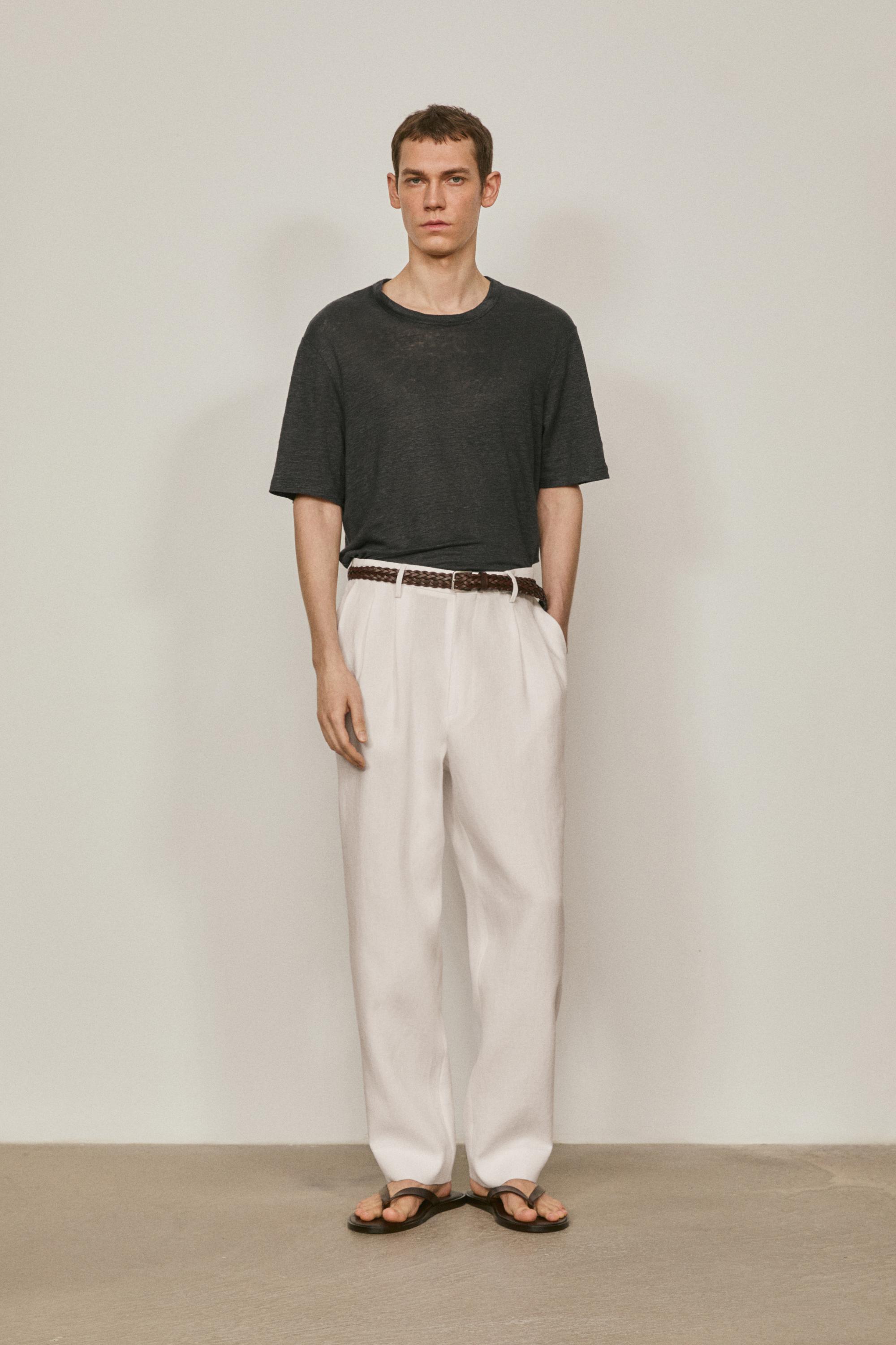 100% linen short sleeve T-shirt - LIMITED EDITION — LEAD