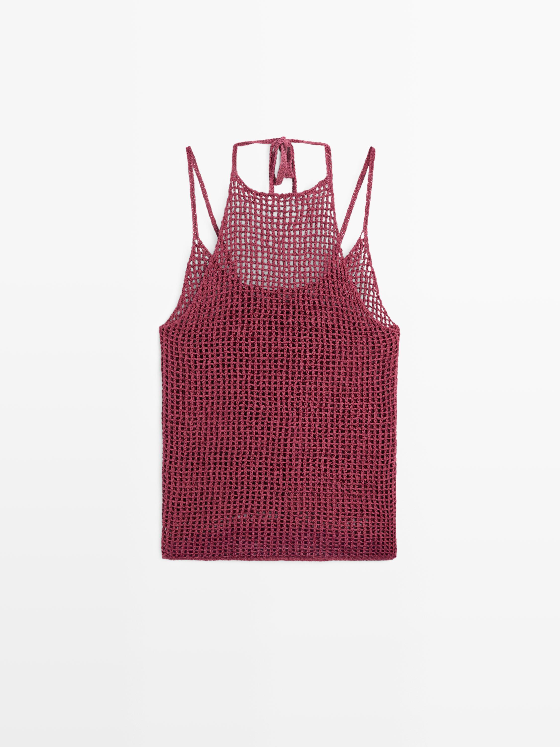 Double crochet knit top