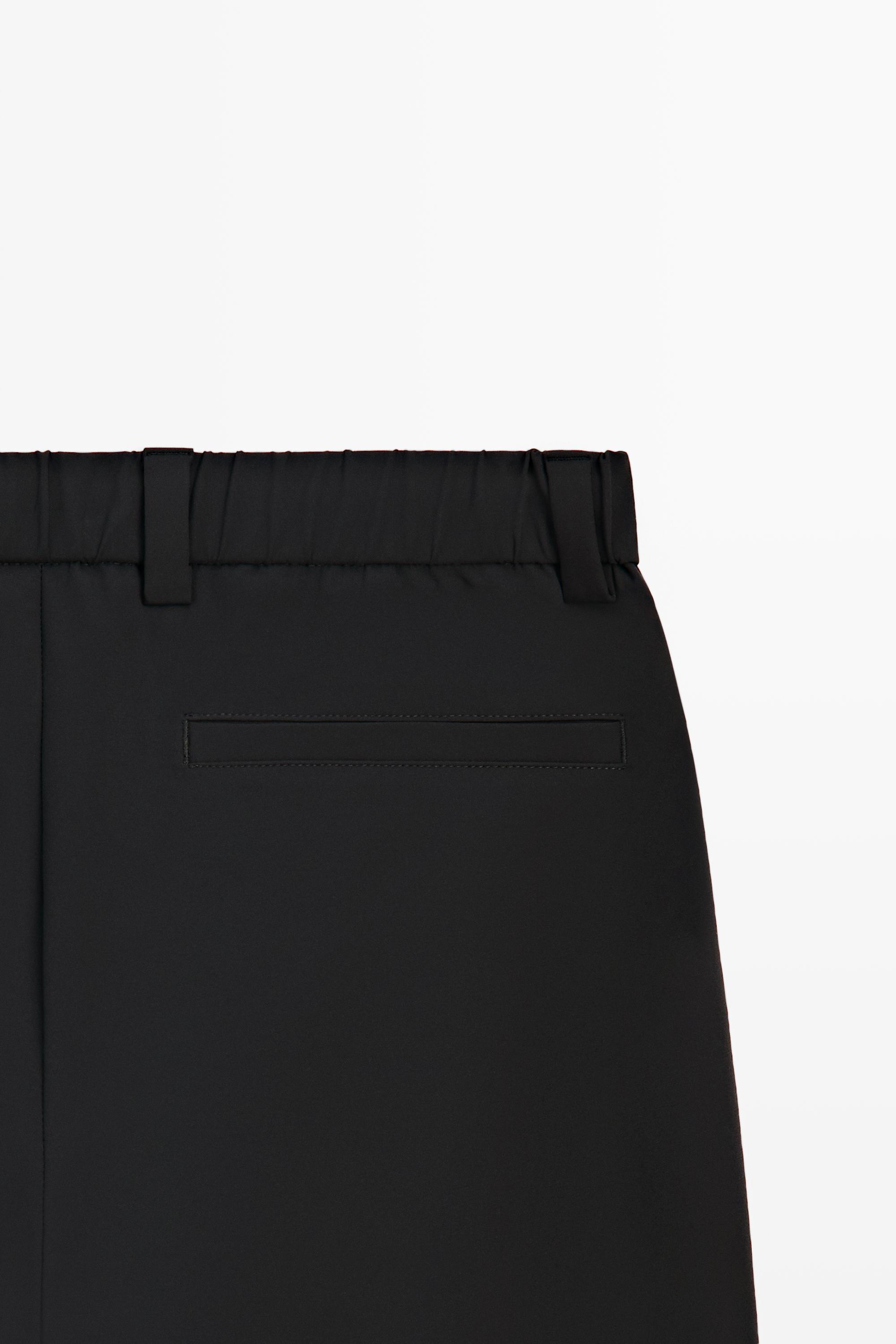 Regular-fit technical pants — BLACK