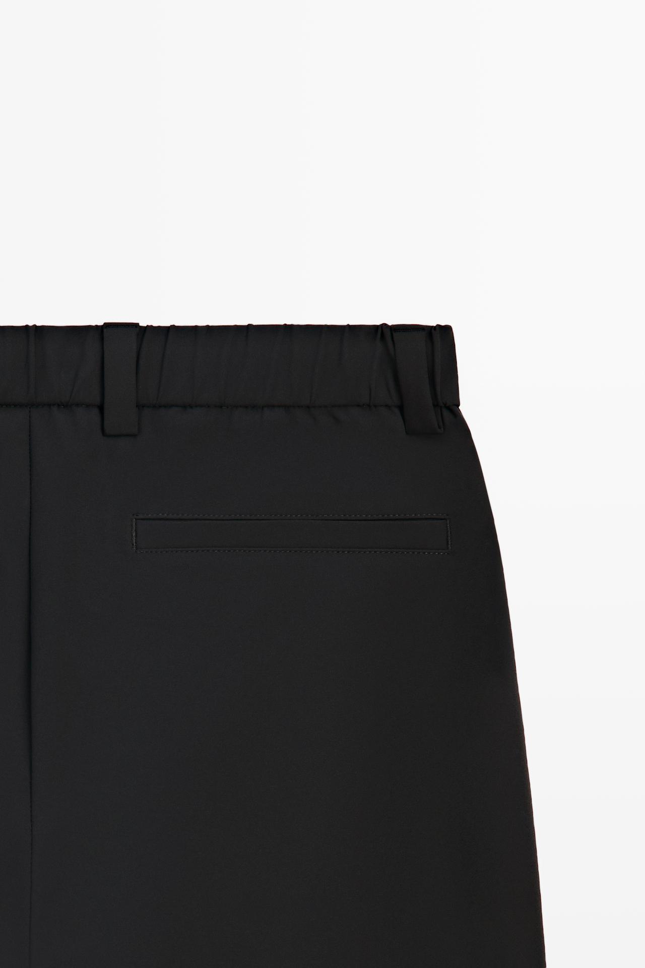 Regular-fit technical pants — BLACK