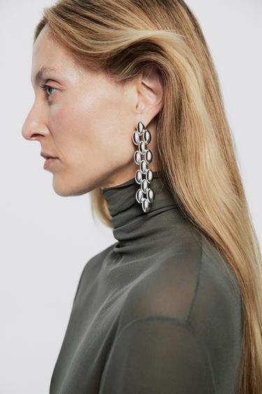 Oval link dangle earrings - LIMITED EDITION — SILVER 2