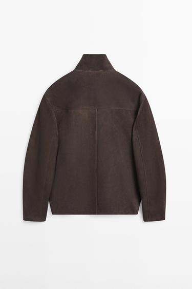 Suede leather jacket — GREY 6