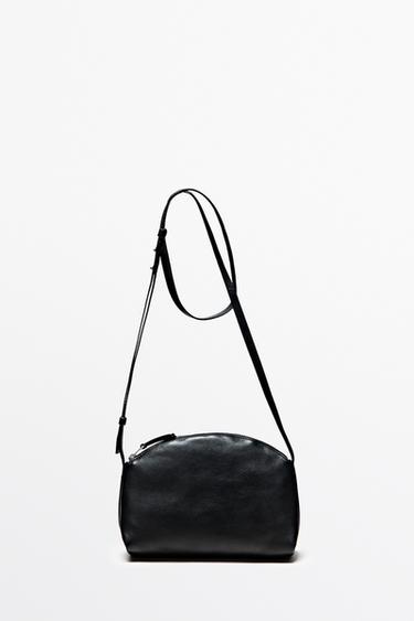 Nappa leather crossbody bag — BLACK 1