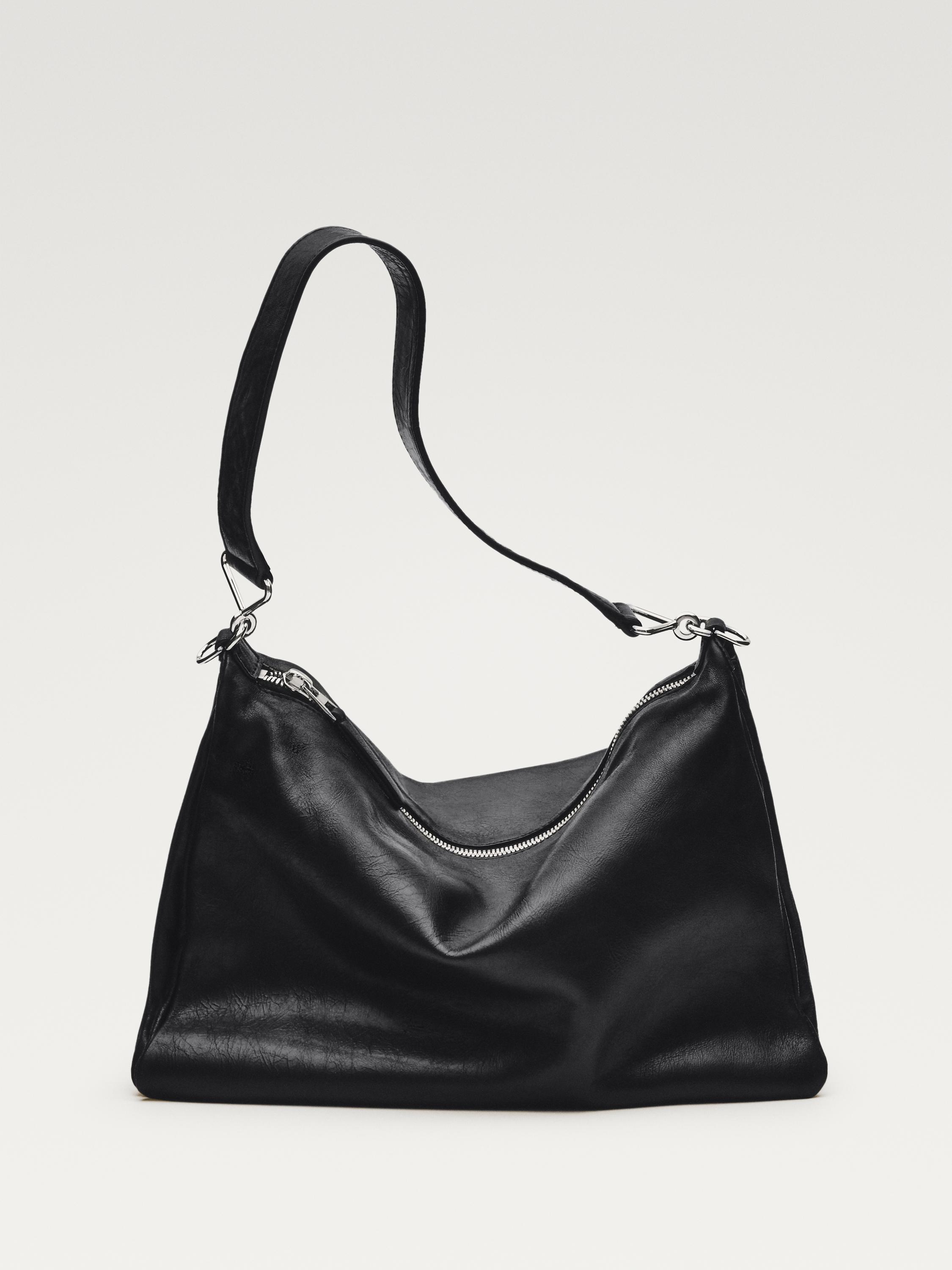 Túi da nappa lớn có ngăn