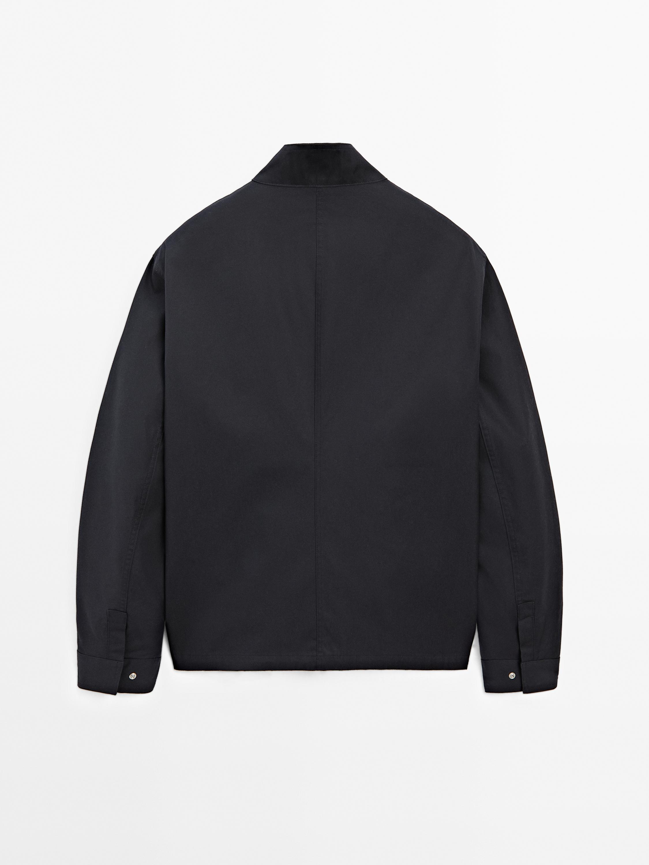 100% cotton zip-up jacket