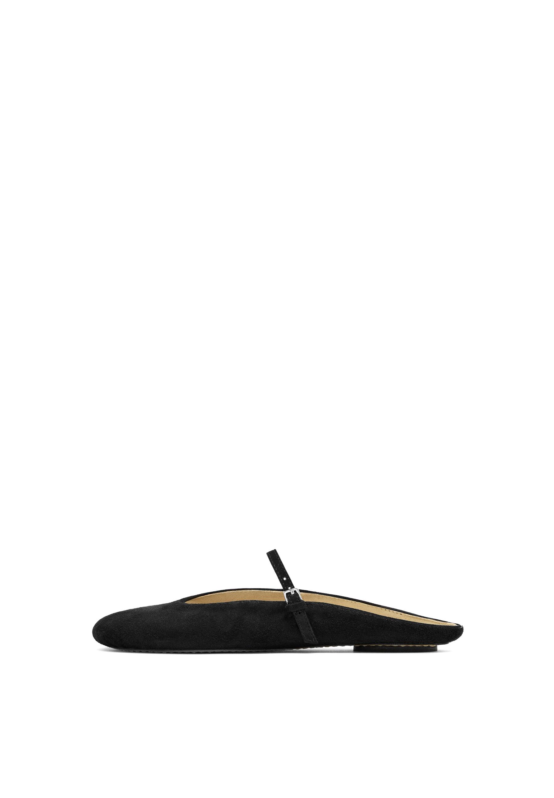 Soft leather mule ballet flats - Limited Edition — BLACK