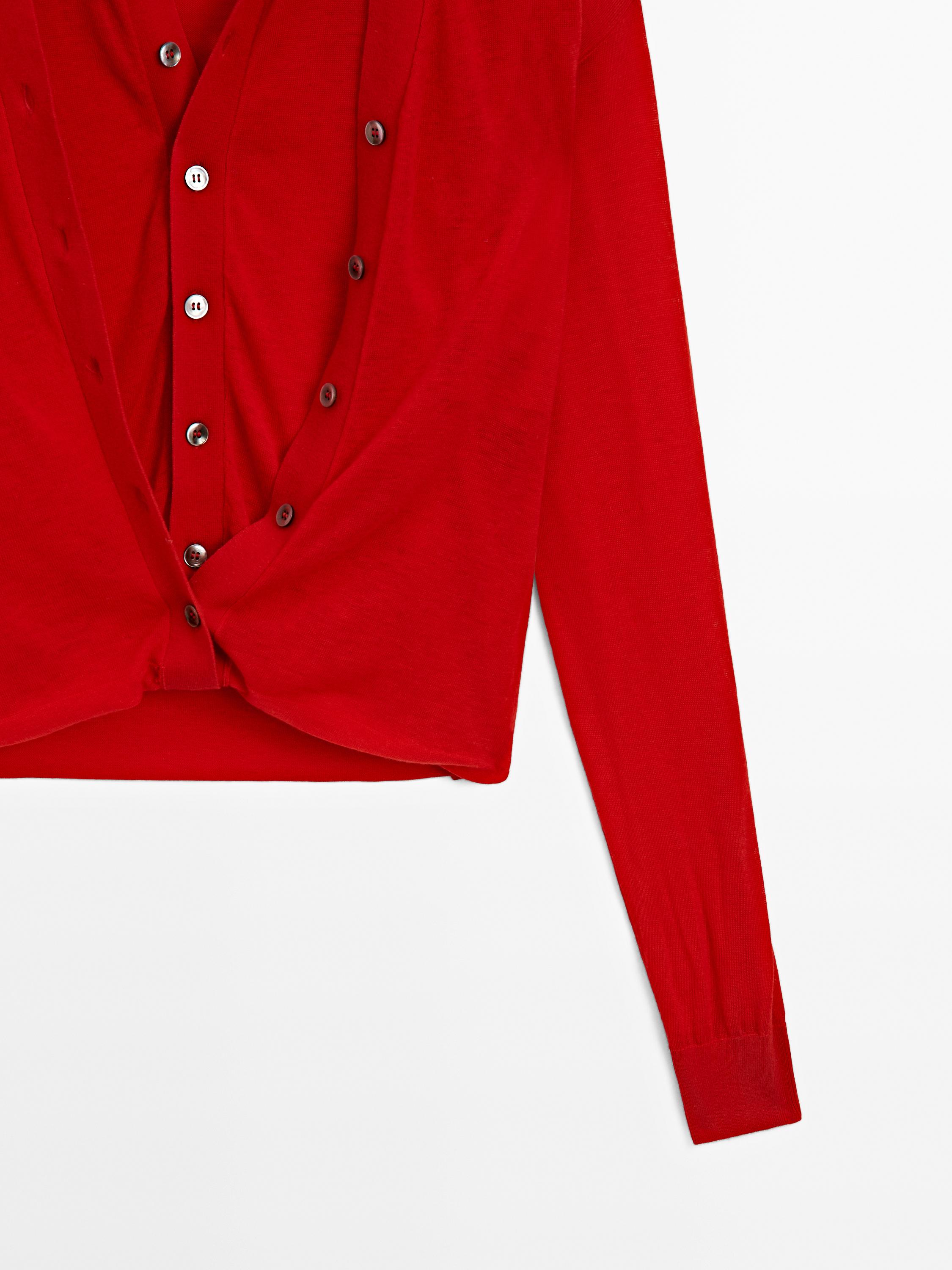100% wool multi-way knit cardigan - STUDIO