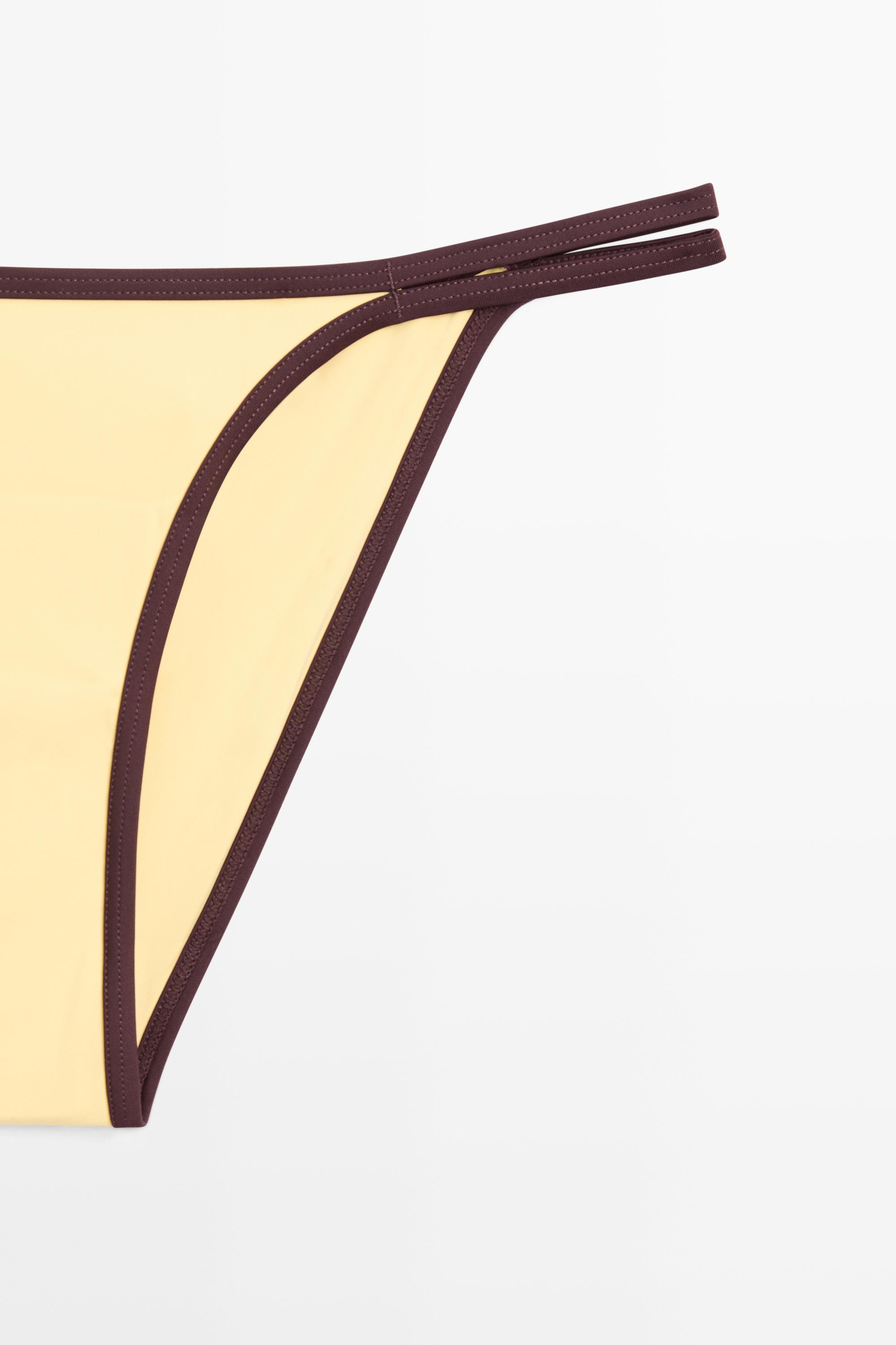 Contrast bikini bottoms — Vanilla