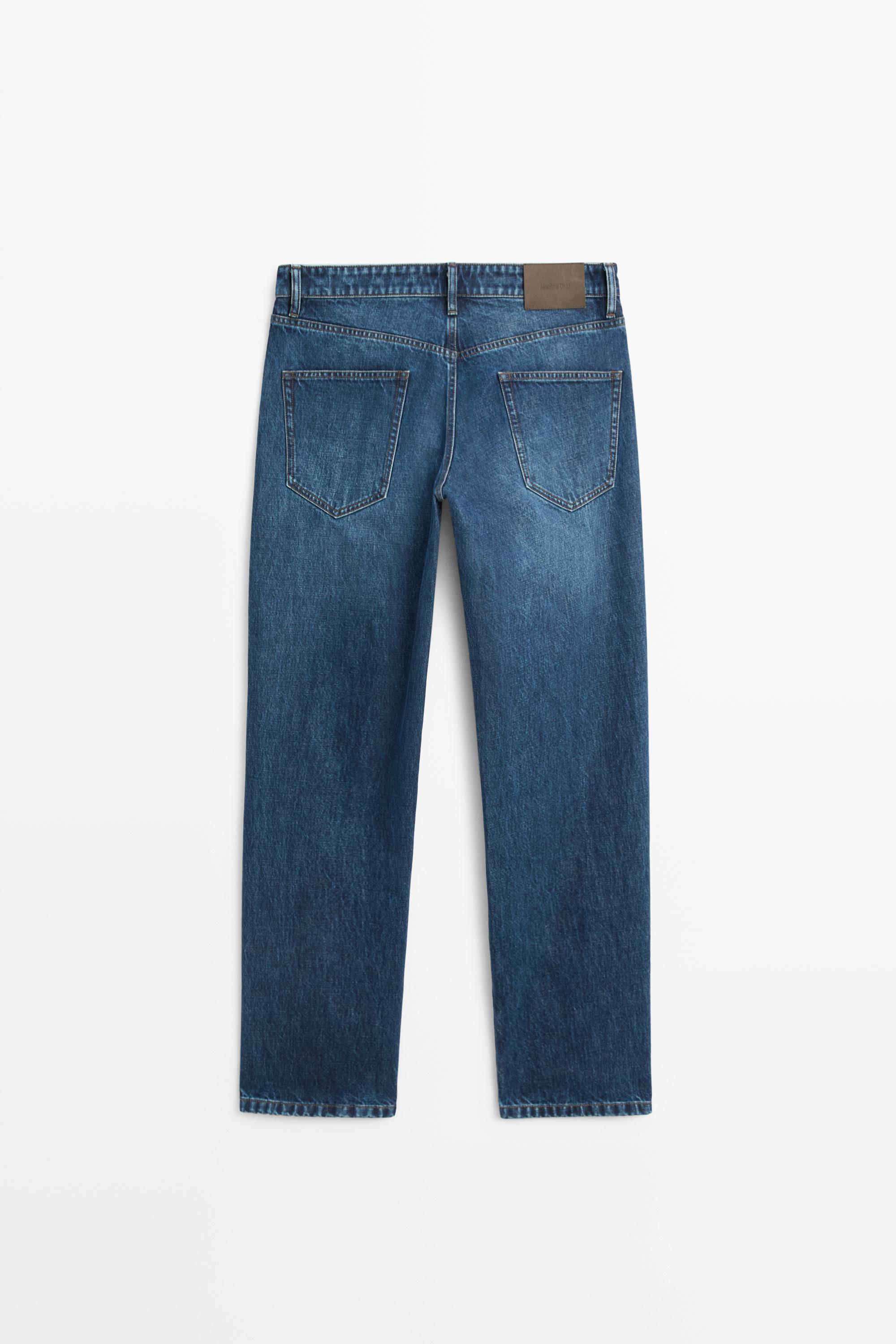 Tapered fit jeans — DARK BLUE