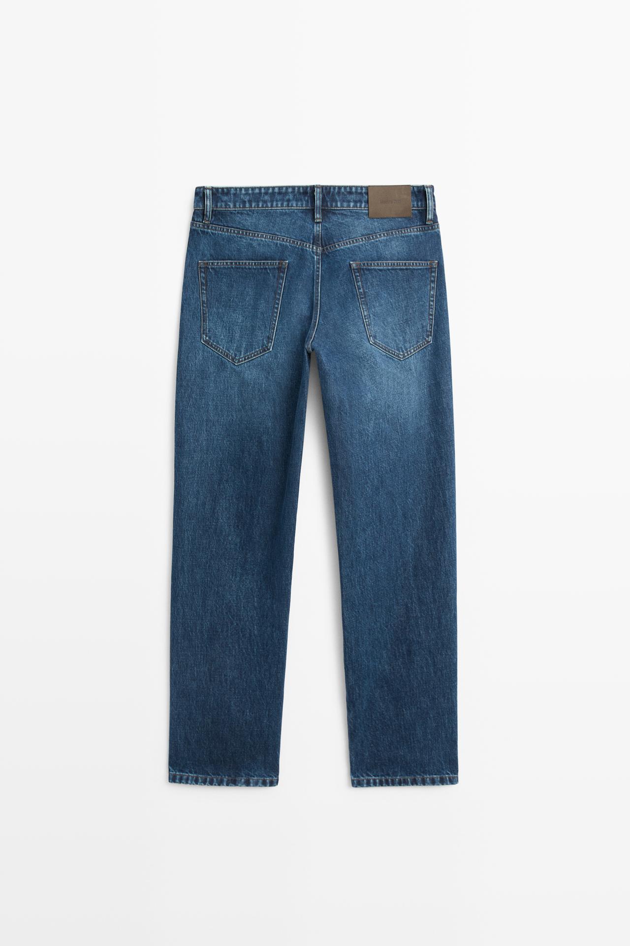 Tapered fit jeans — DARK BLUE